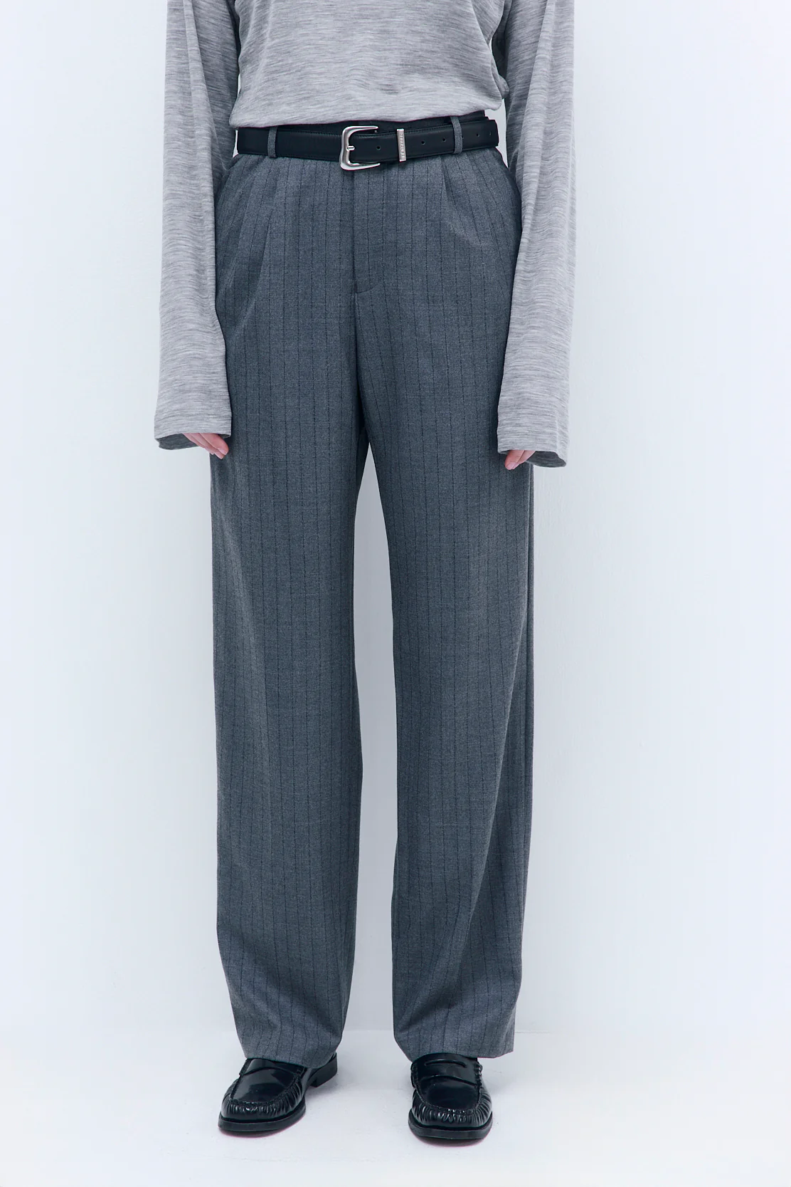 Tapered Leg Wool Daddy Pants - Image 2