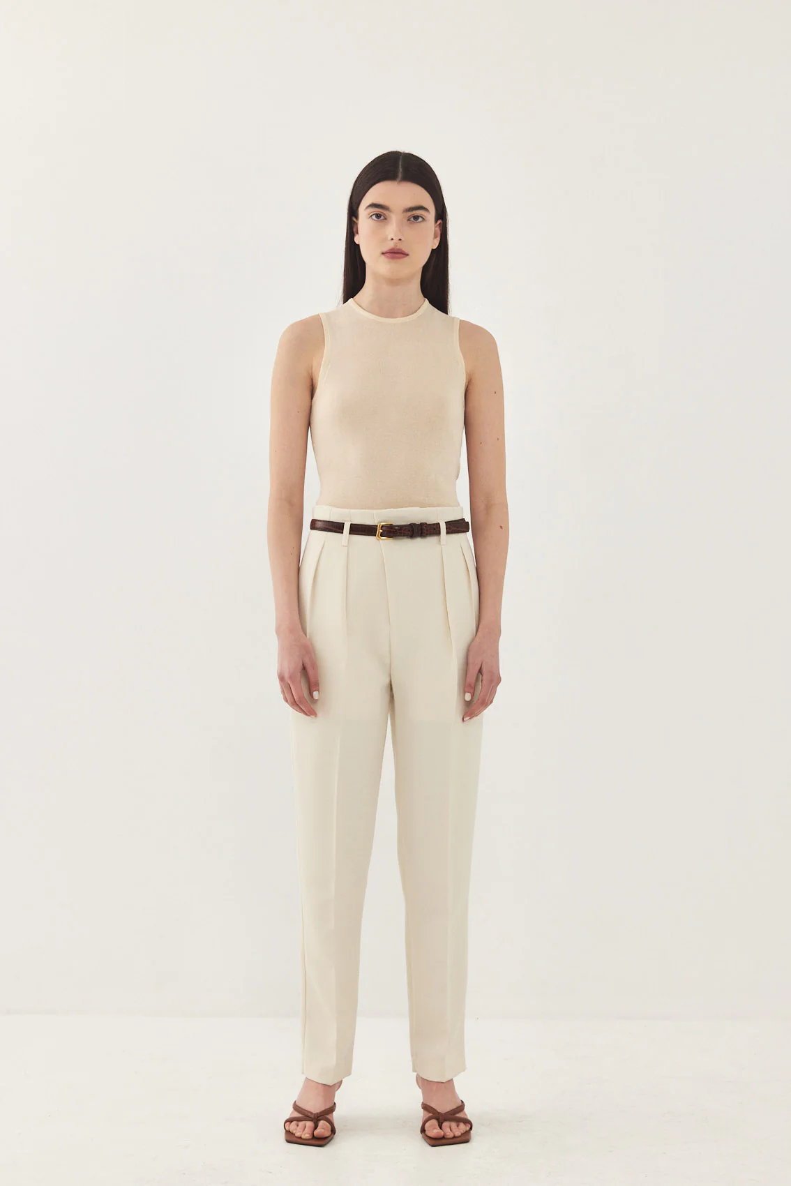 Tapered Pleat Daddy Pants