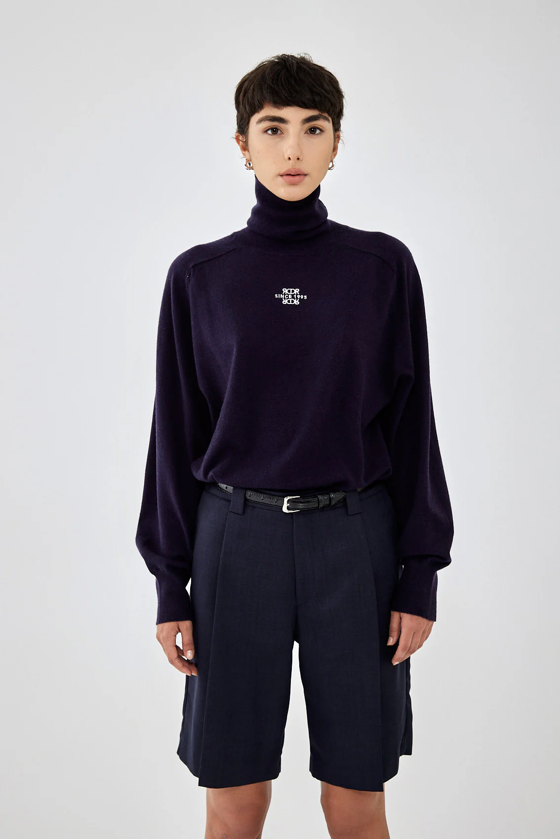 Thin Knitted Turtleneck Top