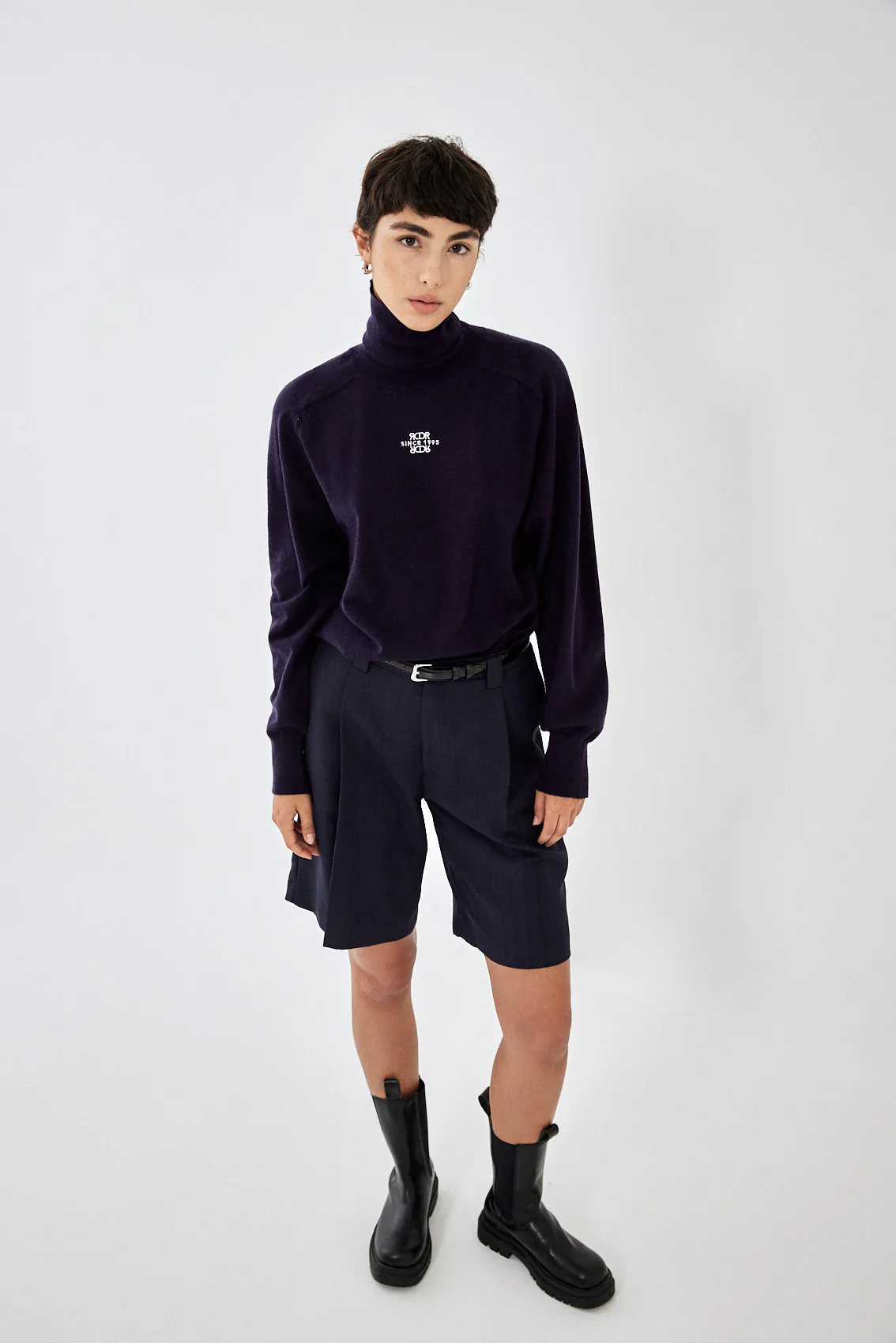 Thin Knitted Turtleneck Top - Image 3