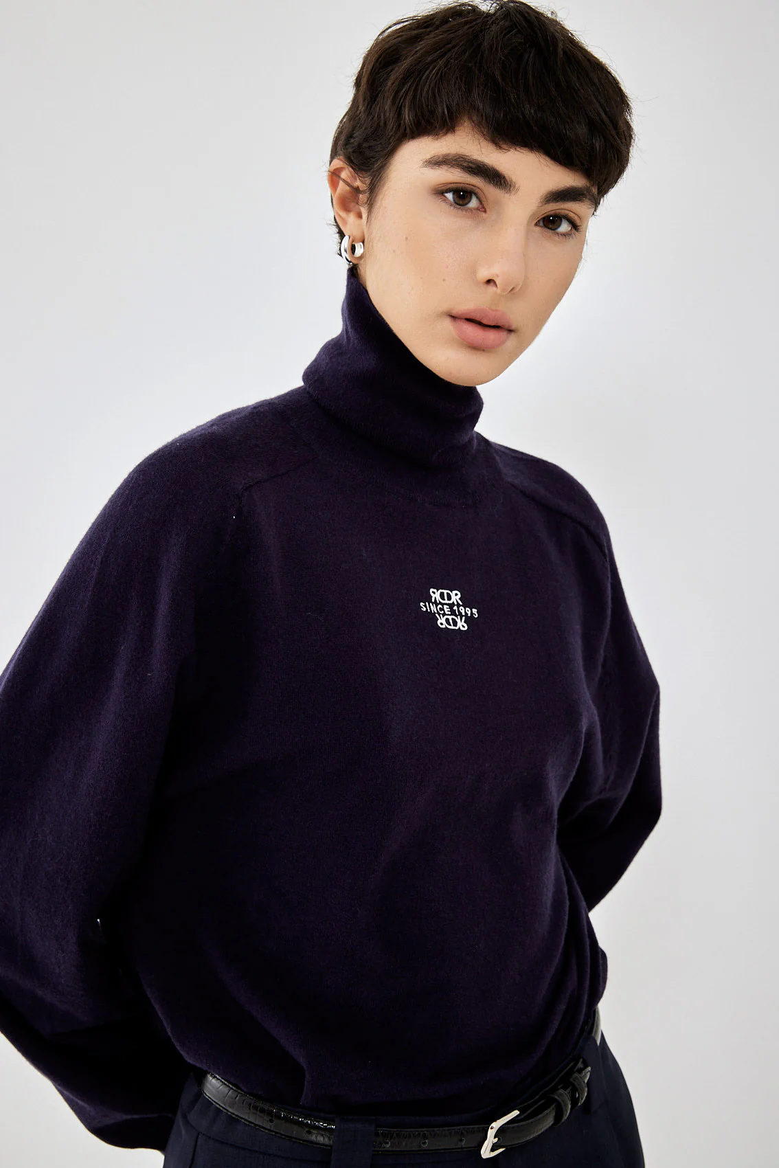 Thin Knitted Turtleneck Top - Image 6