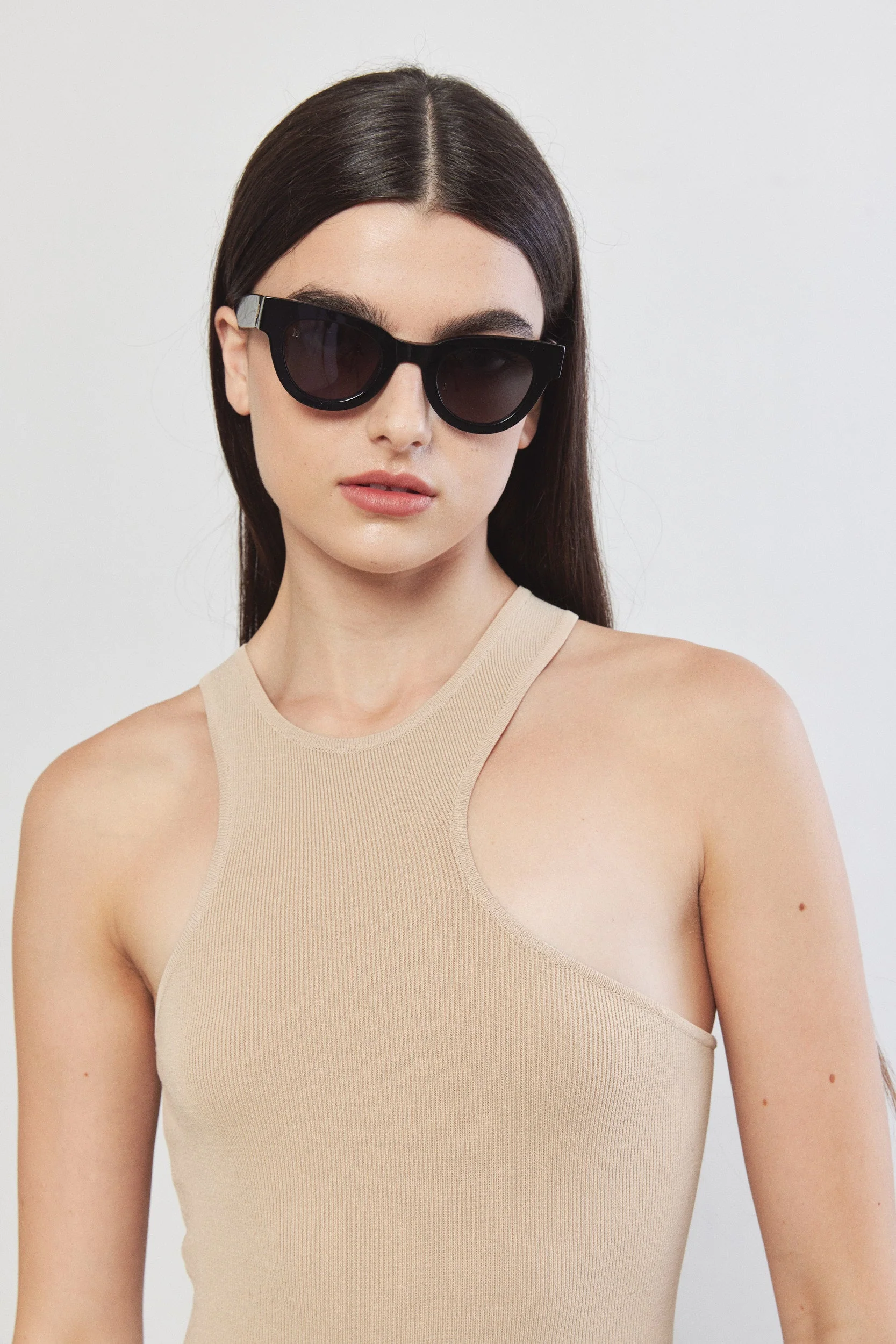 Tight Ribbed Asymmetrical Dress - Image 5