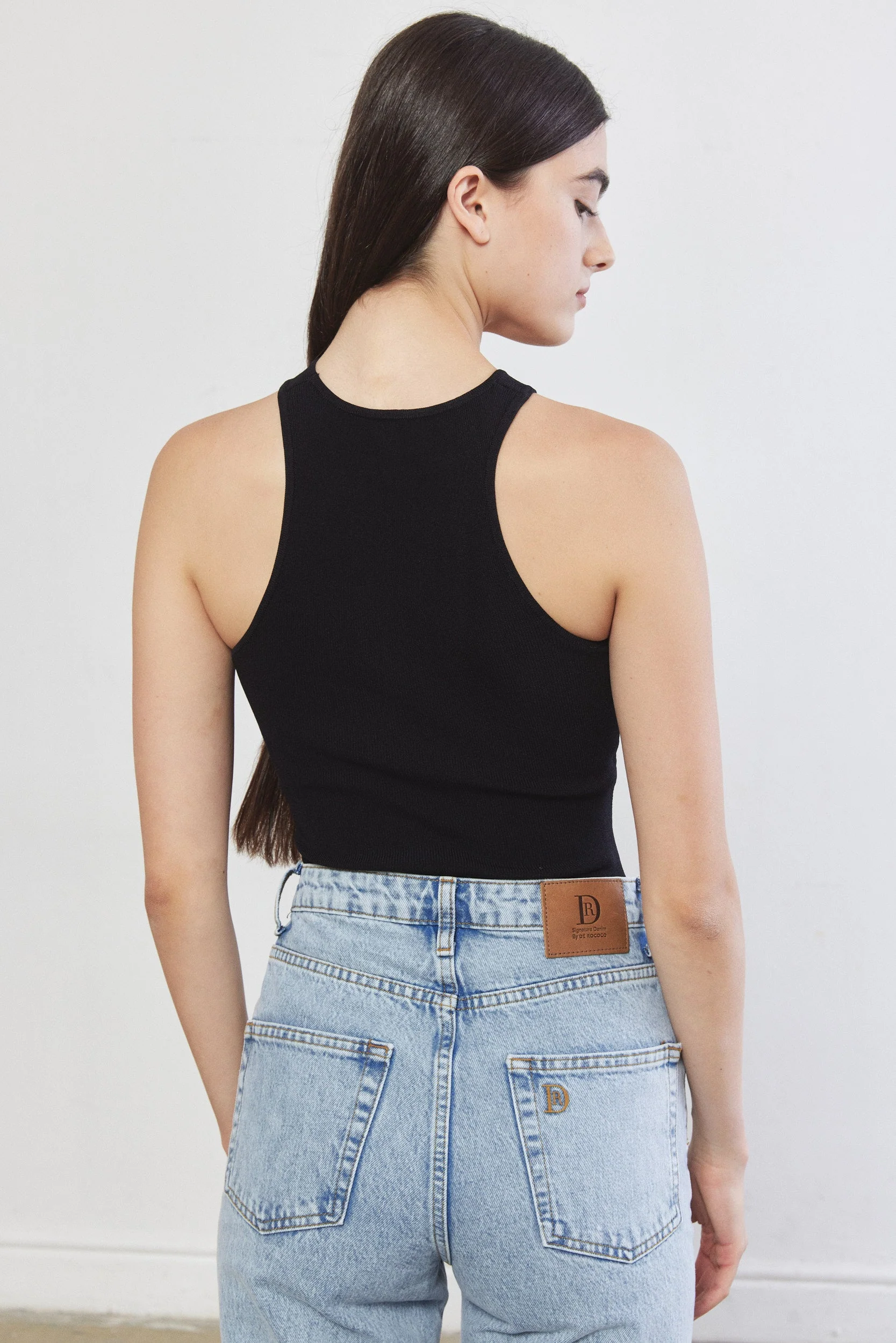 Tight Ribbed Asymmetrical Top - Image 7