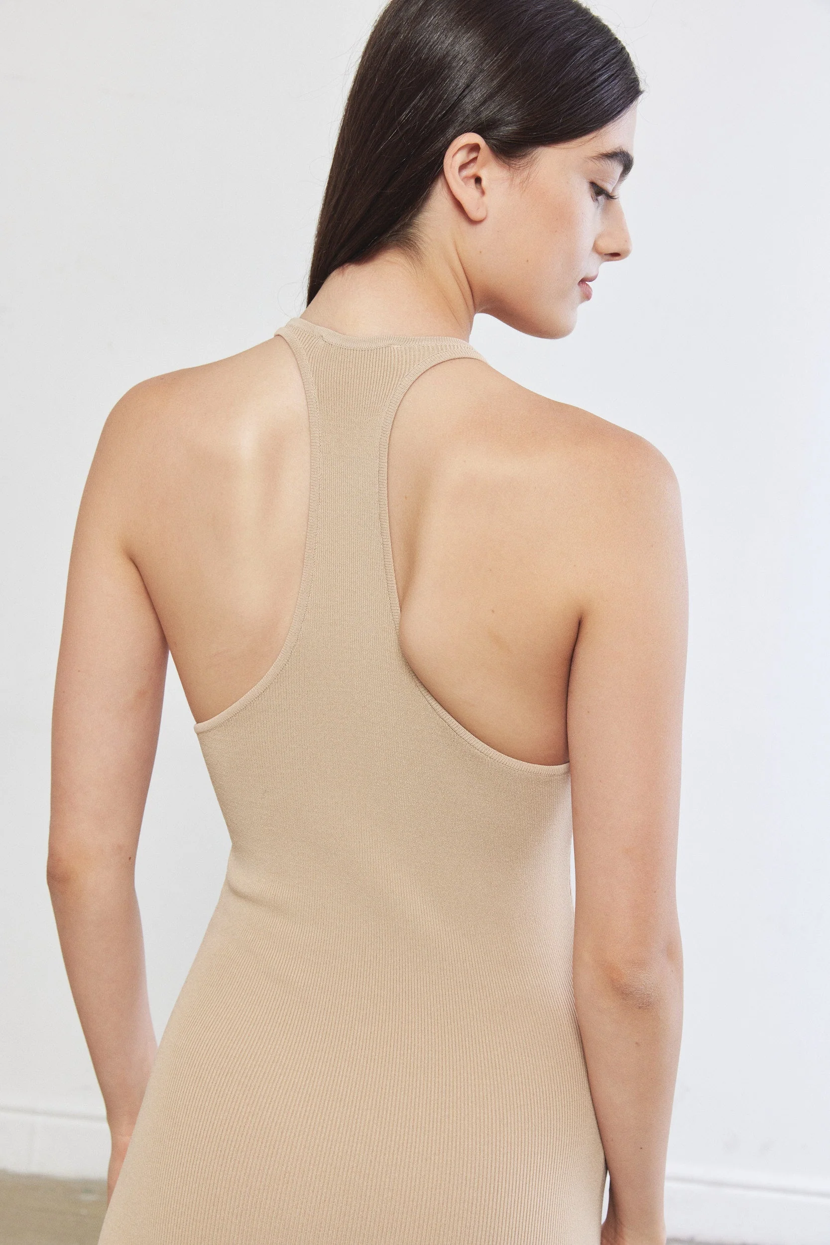 Tight Ribbed Halter Dress - Image 7