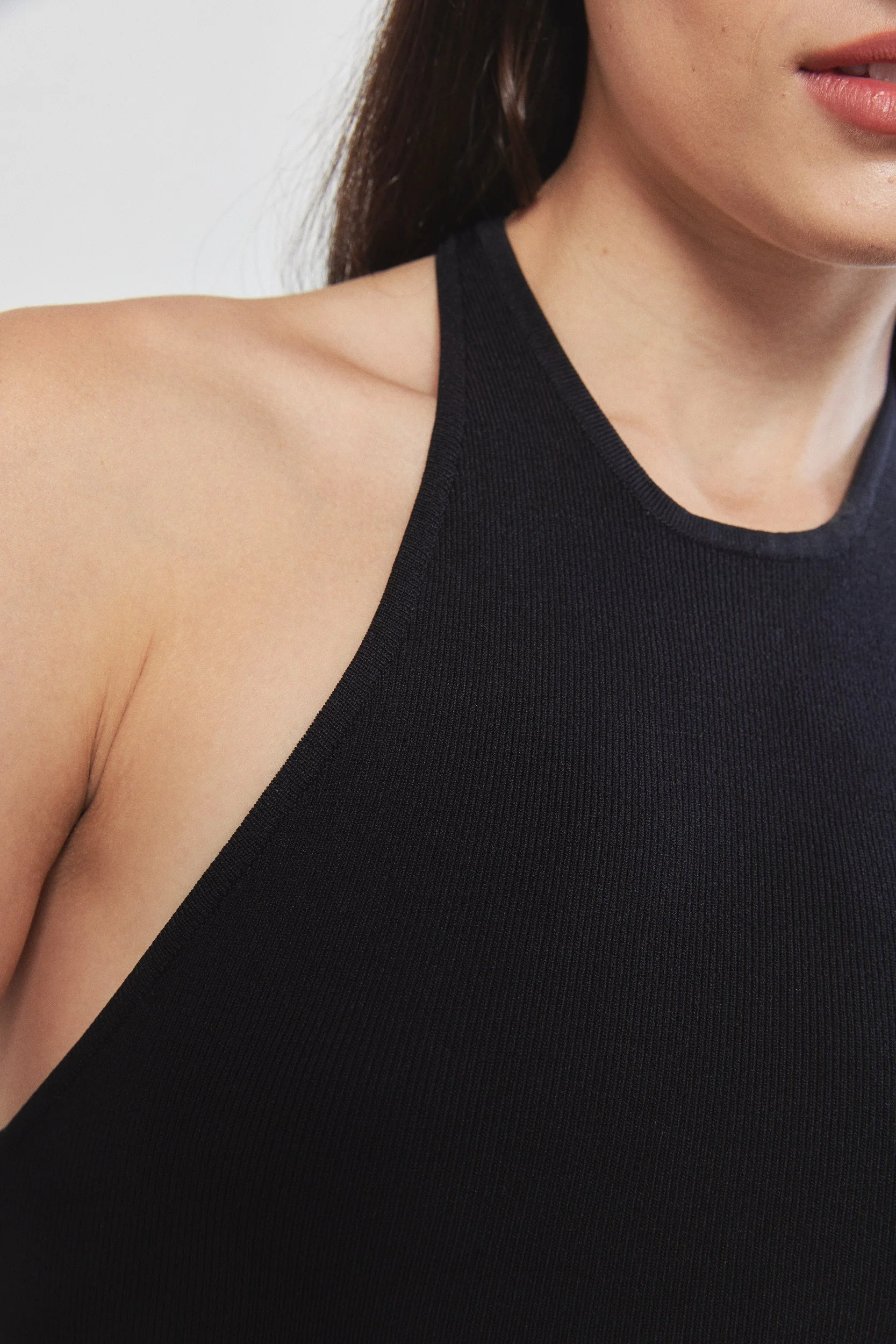Tight Ribbed Halter Dress - Image 6