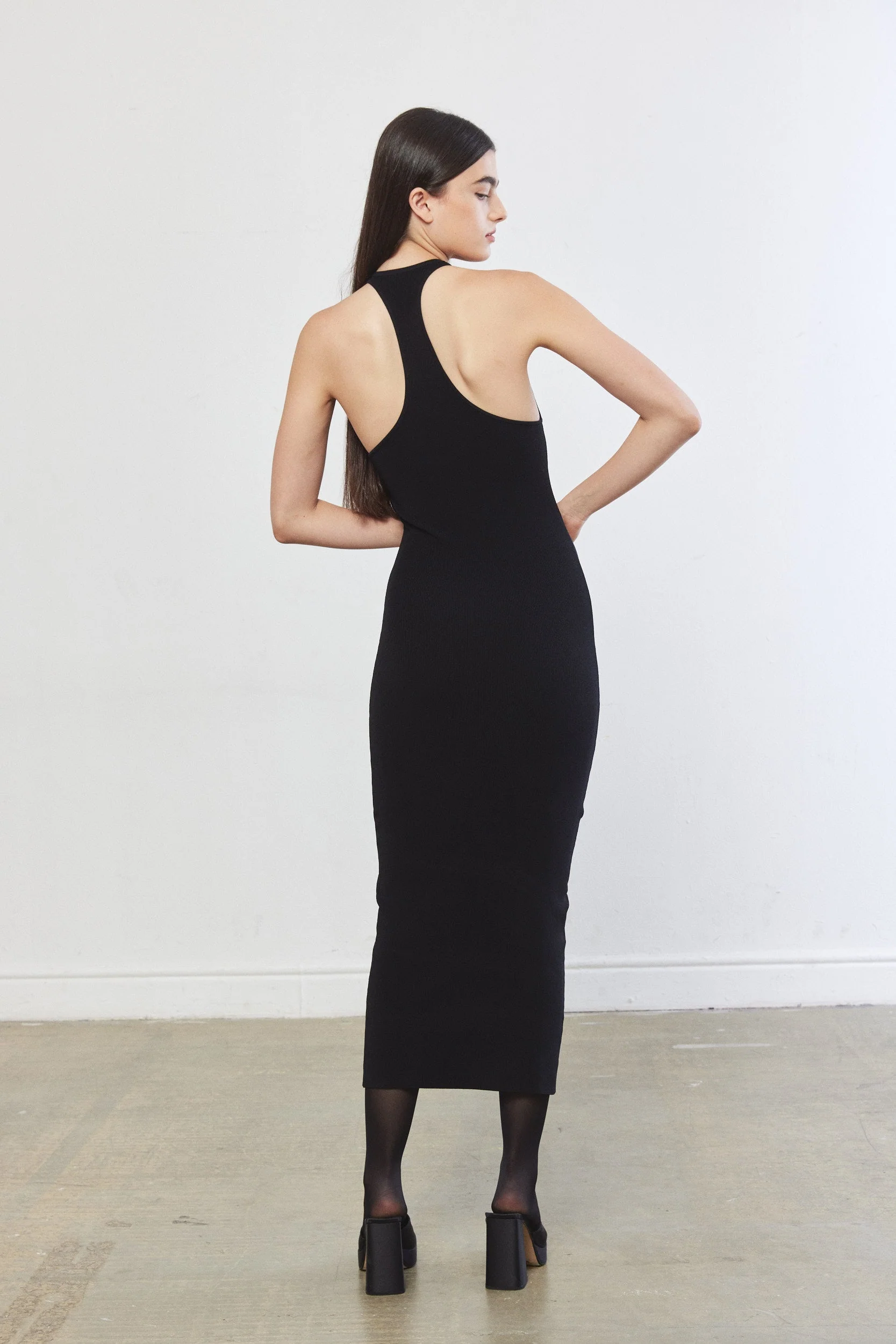 Tight Ribbed Halter Dress - Image 7