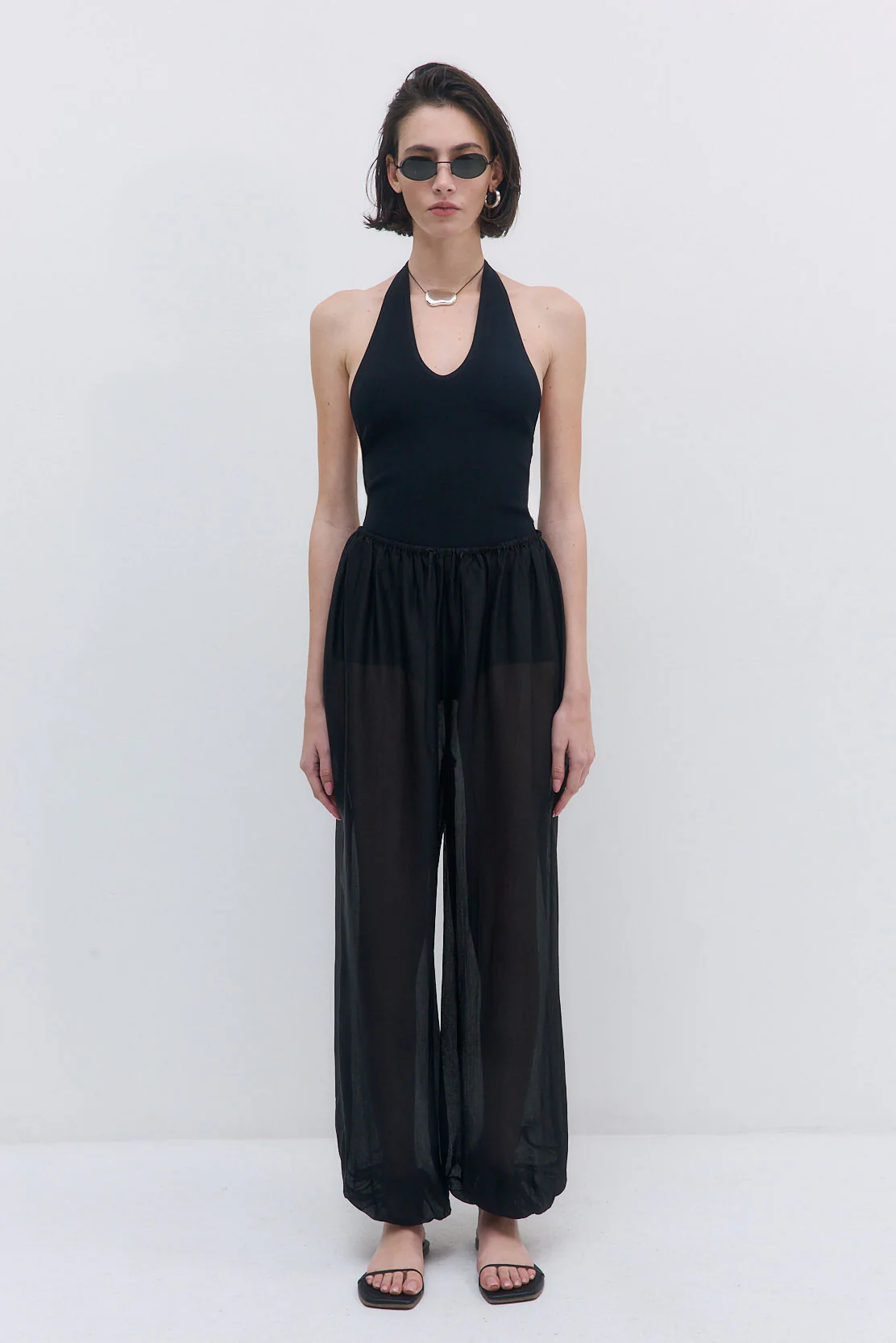 Tight Ribbed Halter Neck - Image 2