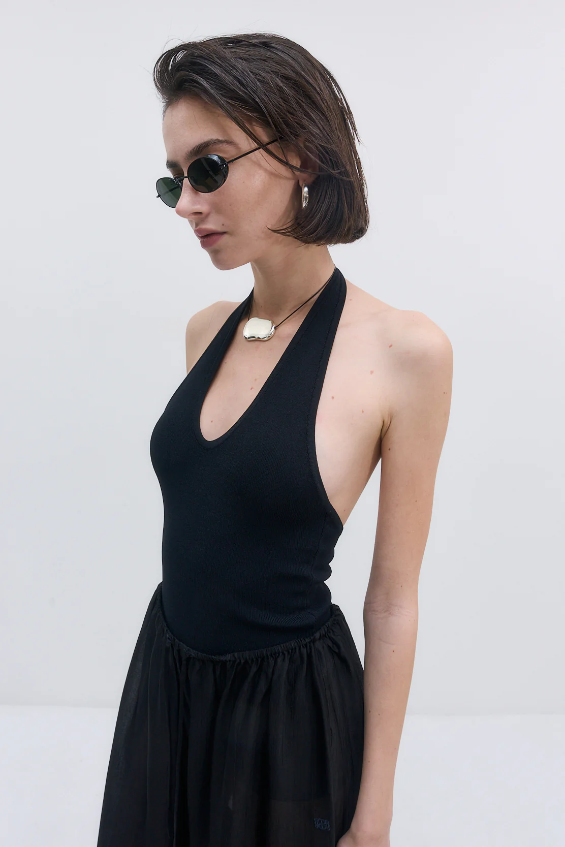 Tight Ribbed Halter Neck - Image 3