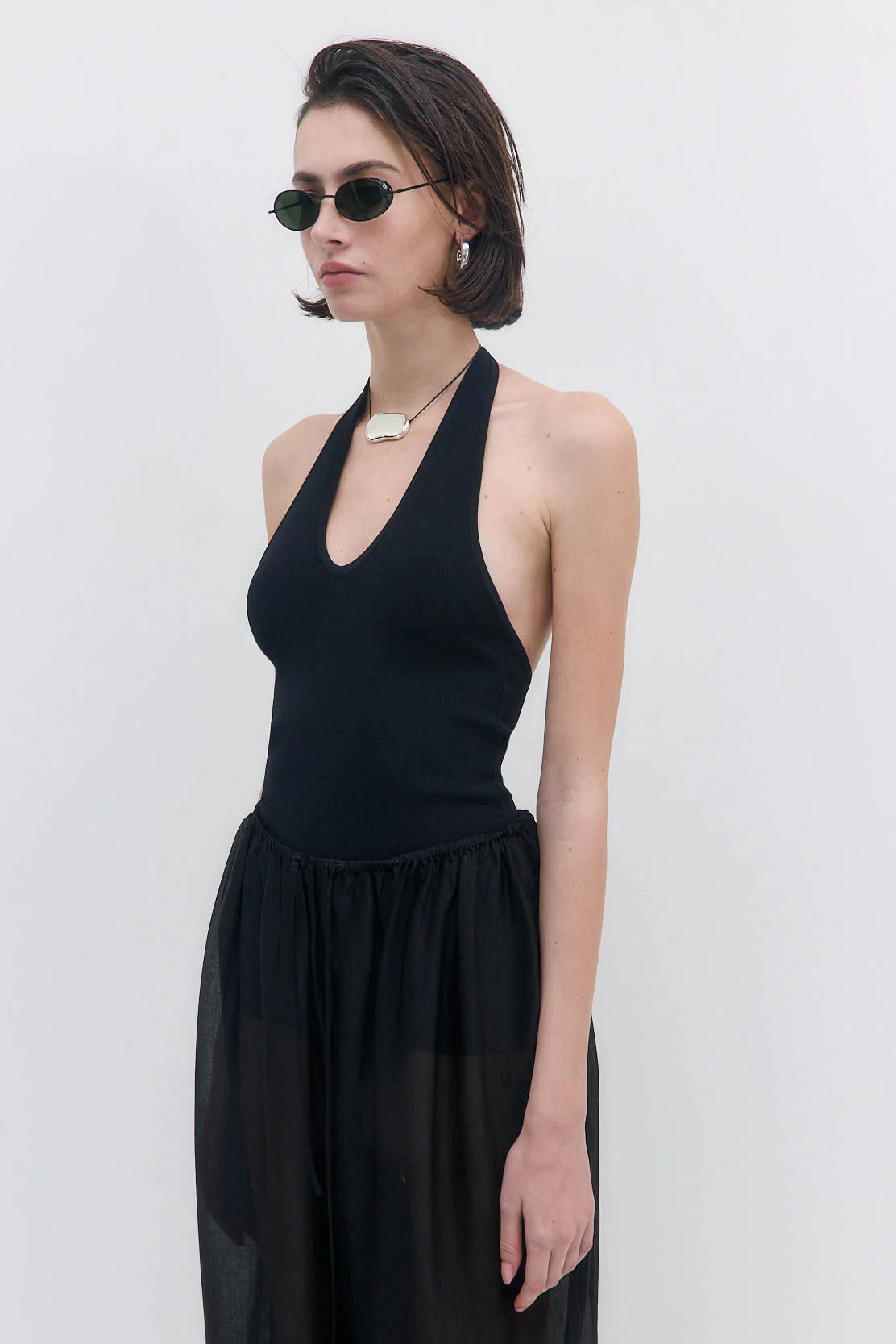 Tight Ribbed Halter Neck - Image 4