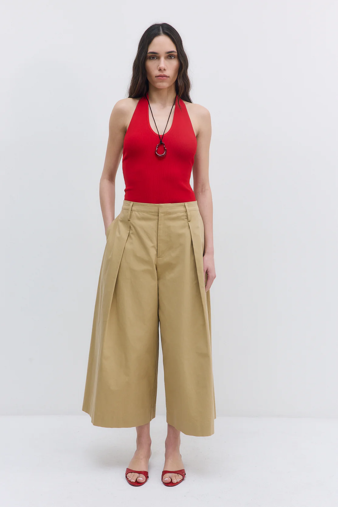 Tight Ribbed Halter Neck - Image 2