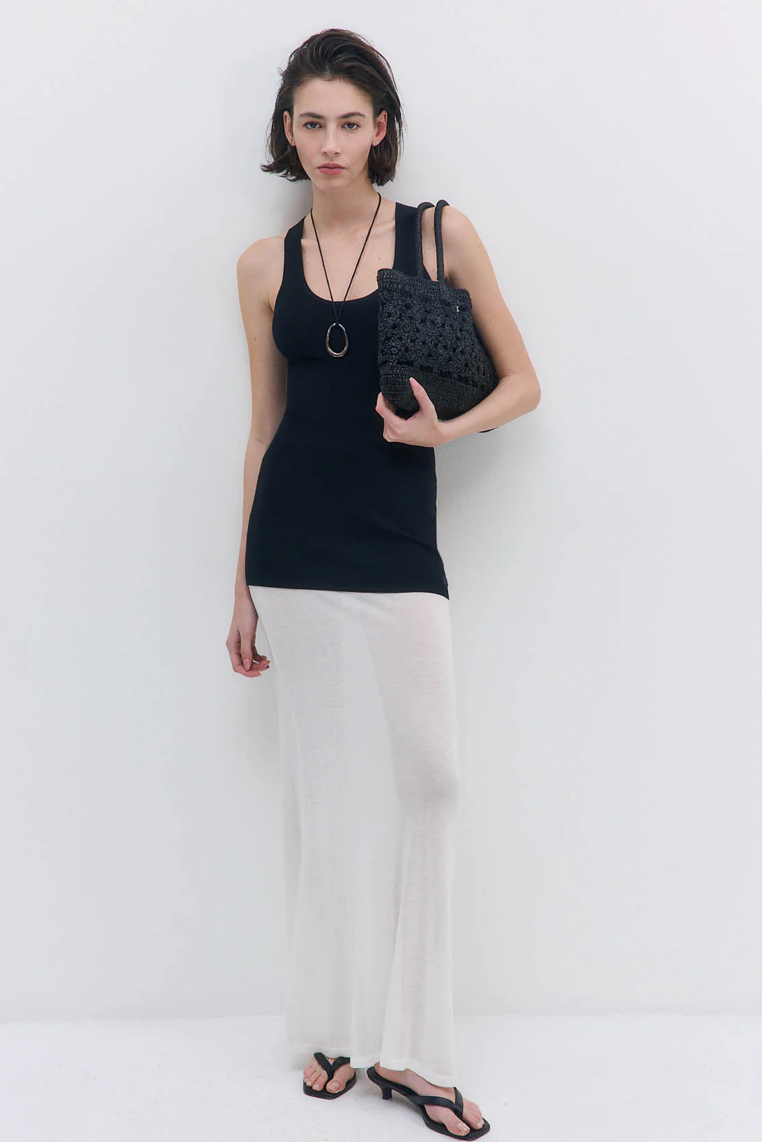 Tight Ribbed Long Tank Top - Image 3