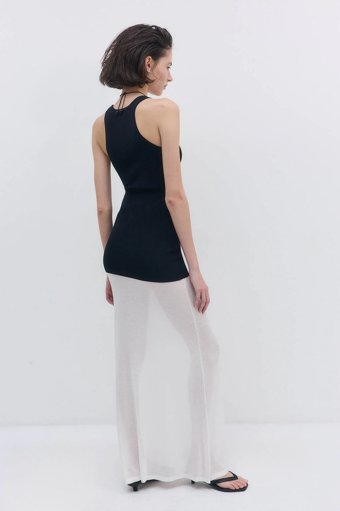 Tight Ribbed Long Tank Top - Image 6