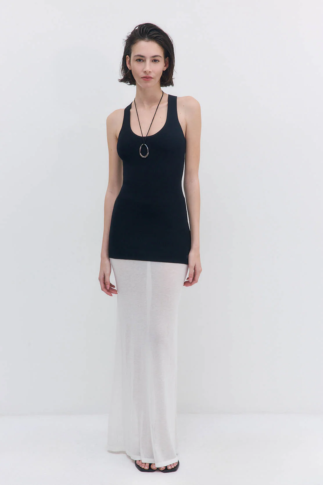 Tight Ribbed Long Tank Top - Image 7
