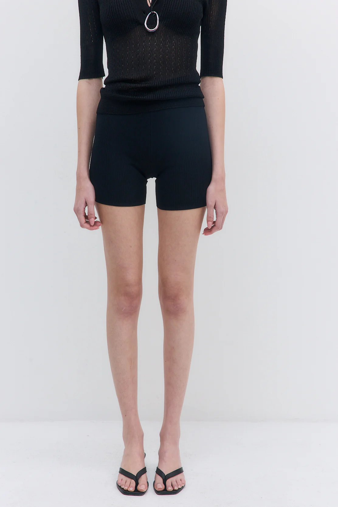 Tight Ribbed Shorts - Image 2