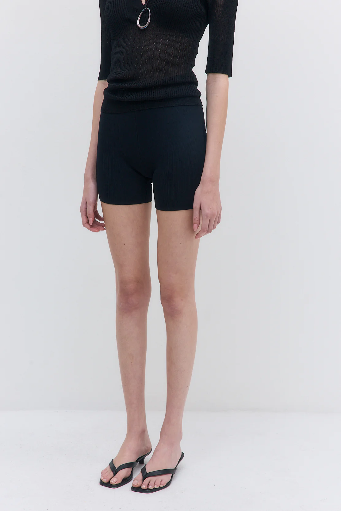 Tight Ribbed Shorts - Image 4