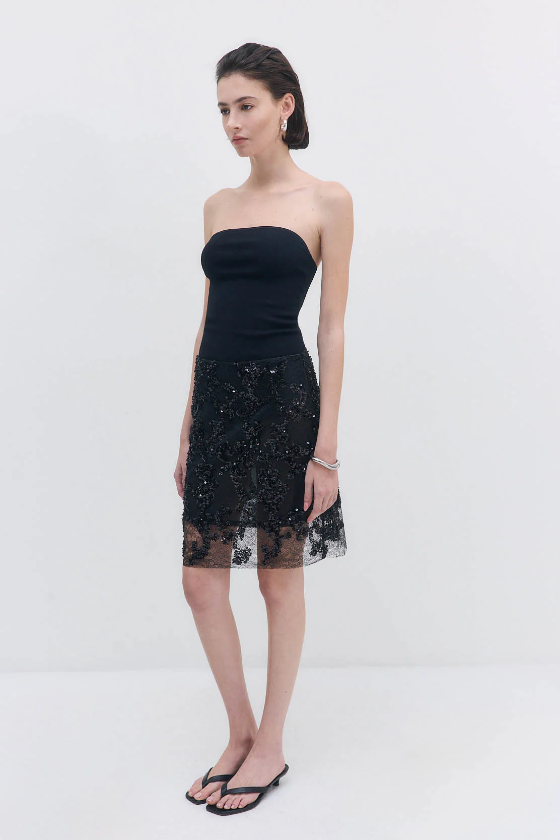 Tight Ribbed Strapless Top - Image 4