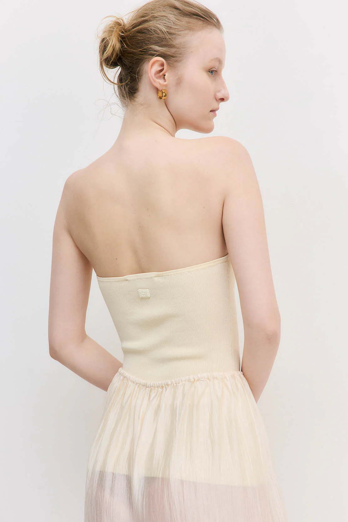 Tight Ribbed Strapless Top - Image 5