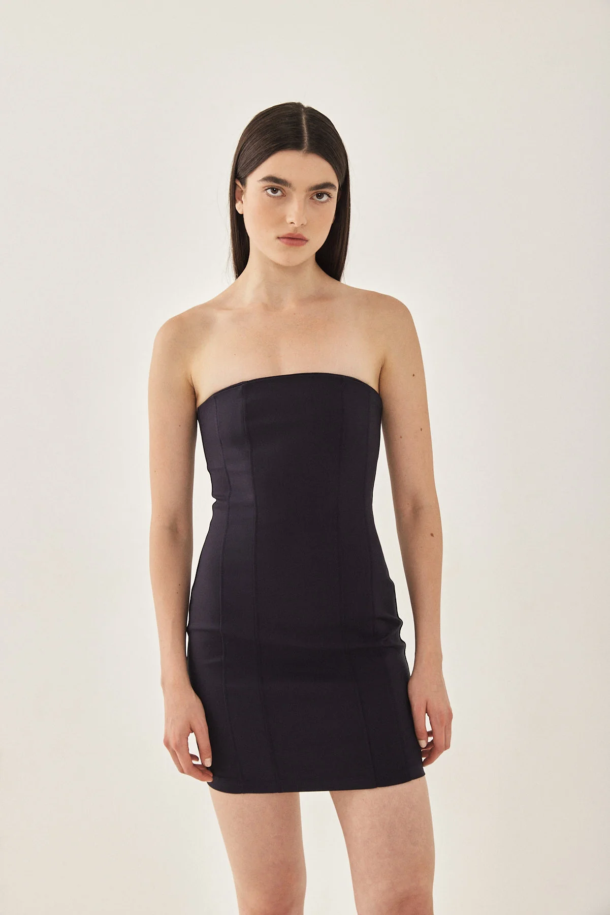 Tight Strapless Mini Dress - Image 2