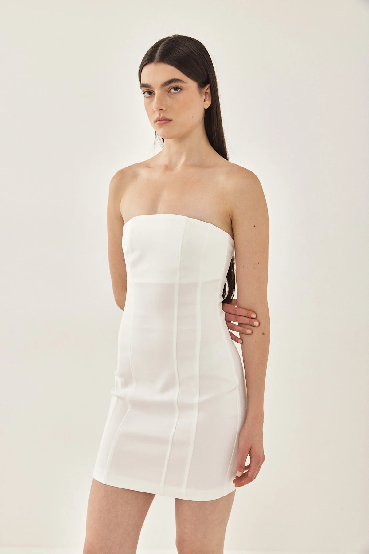 Tight Strapless Mini Dress - Image 6