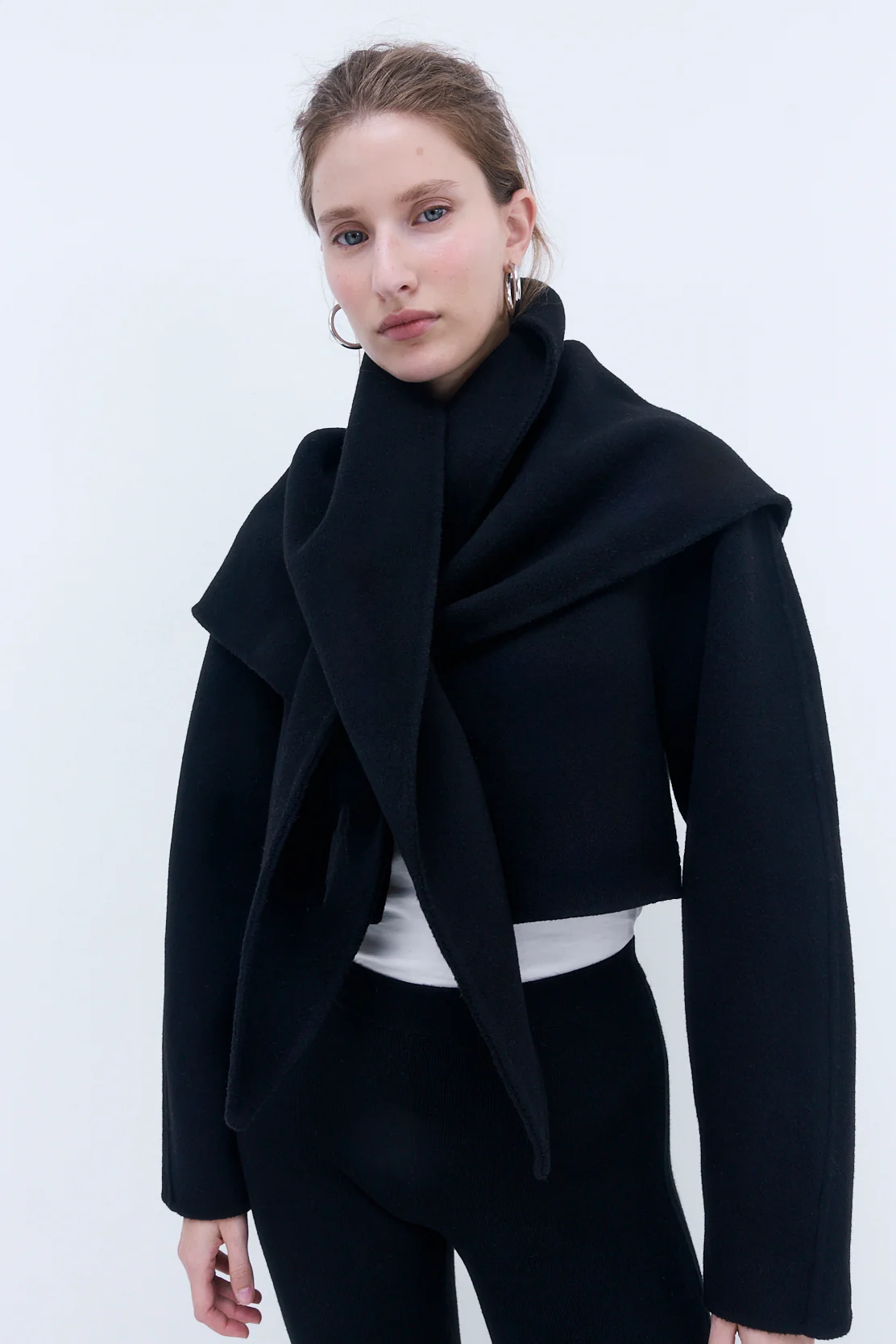 Double Wool Triangle Scarf - Image 4