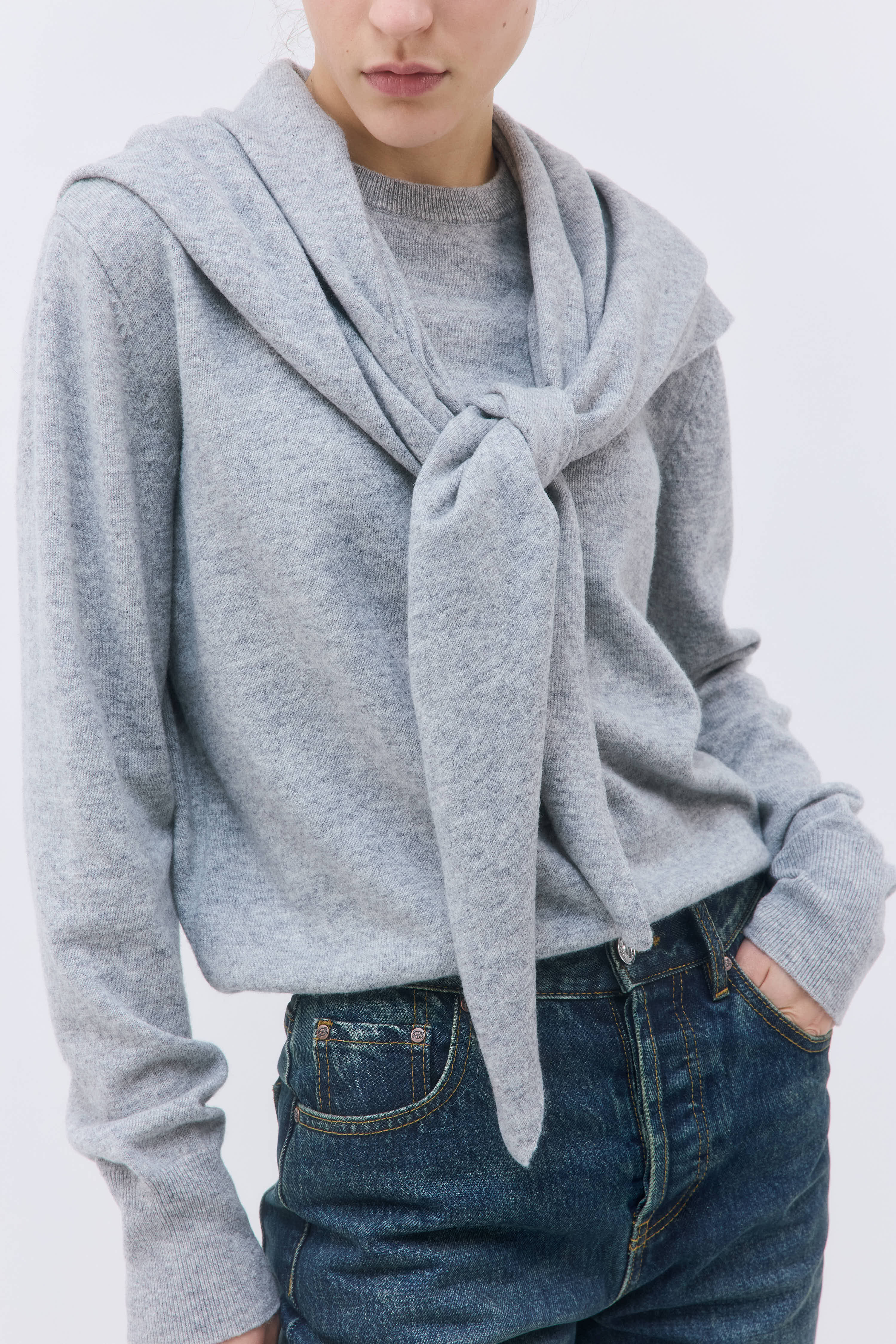 Triangle Wool Scarf - Image 3