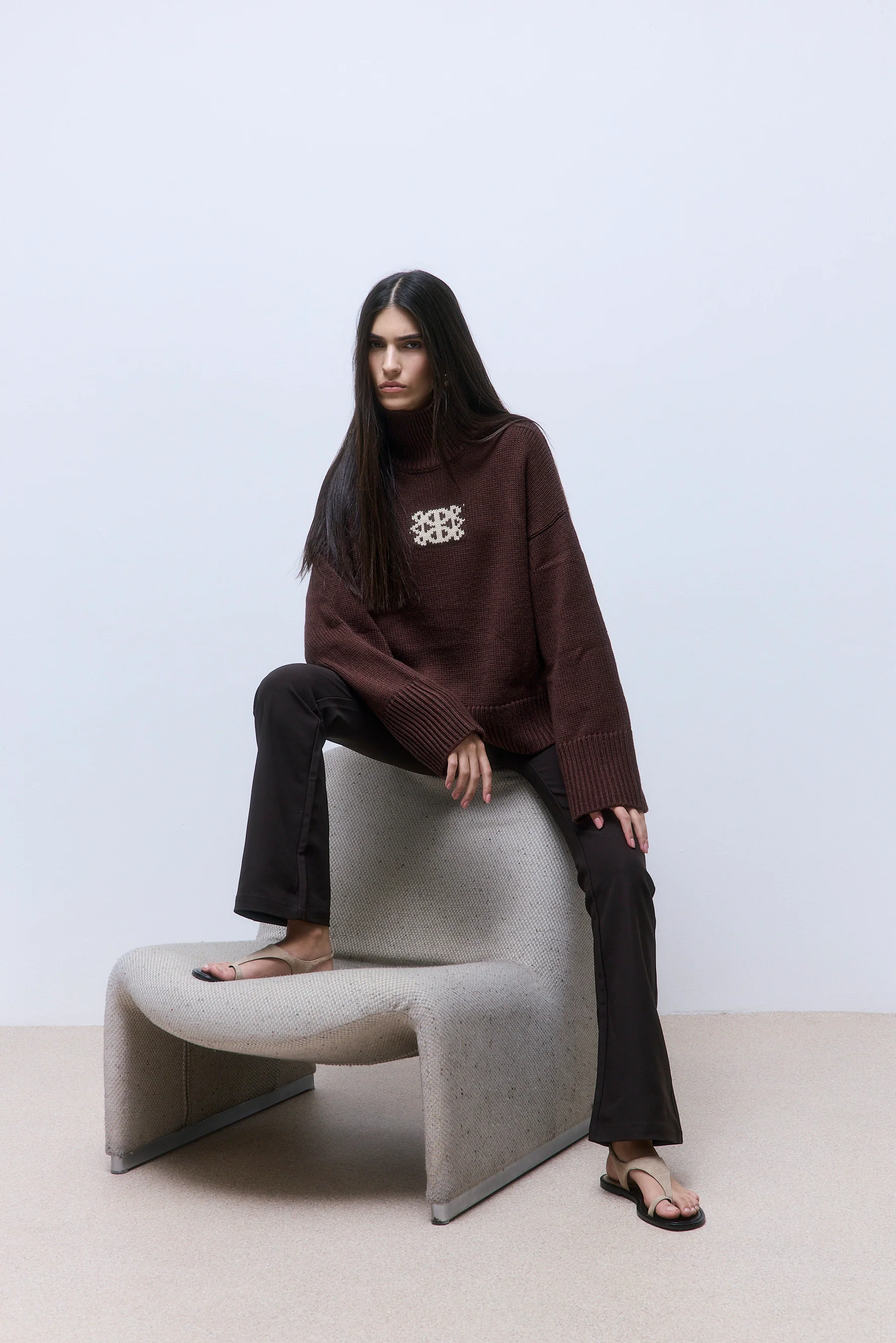 Turtleneck Intarsia Jumper - Image 3