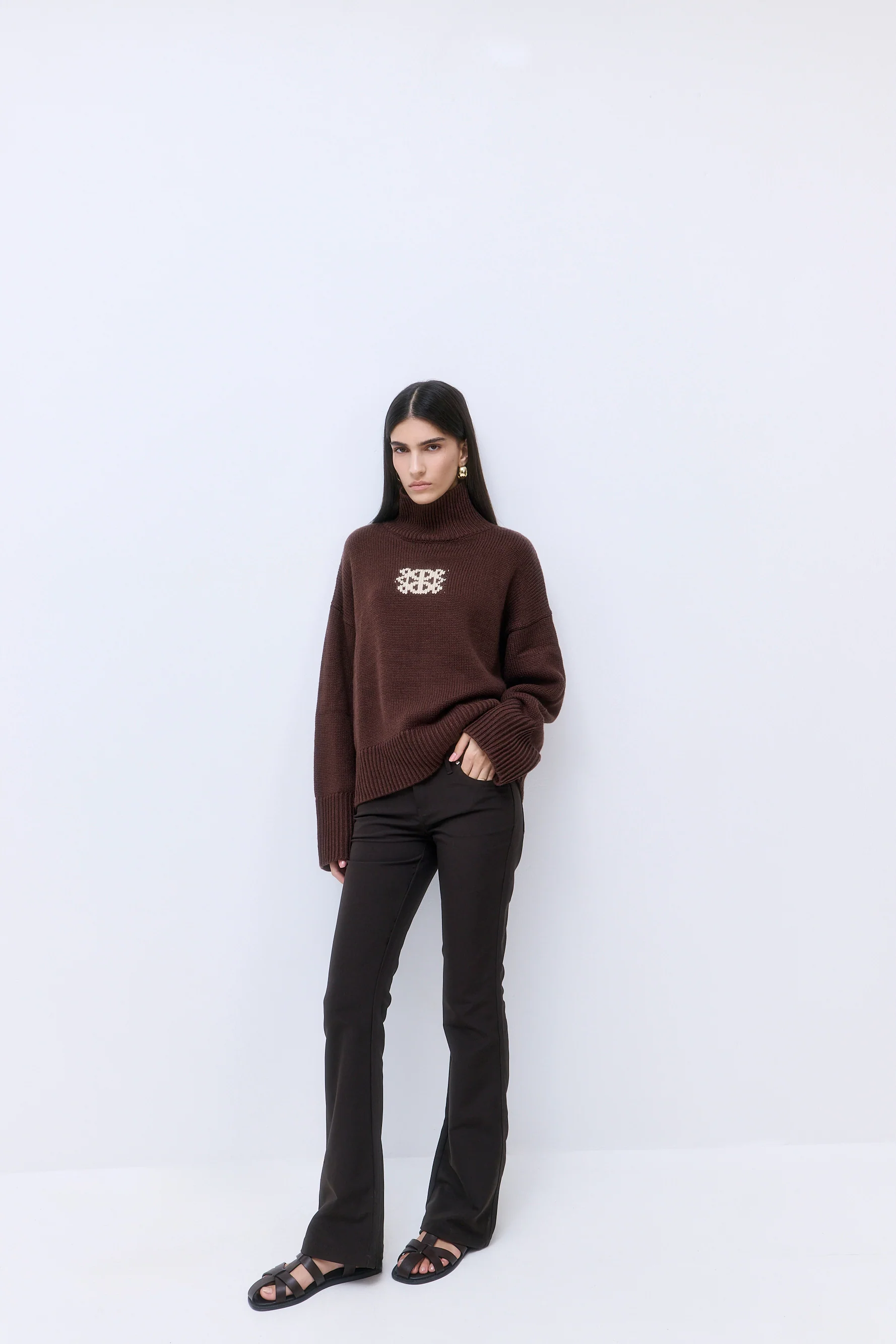 Turtleneck Intarsia Jumper - Image 4