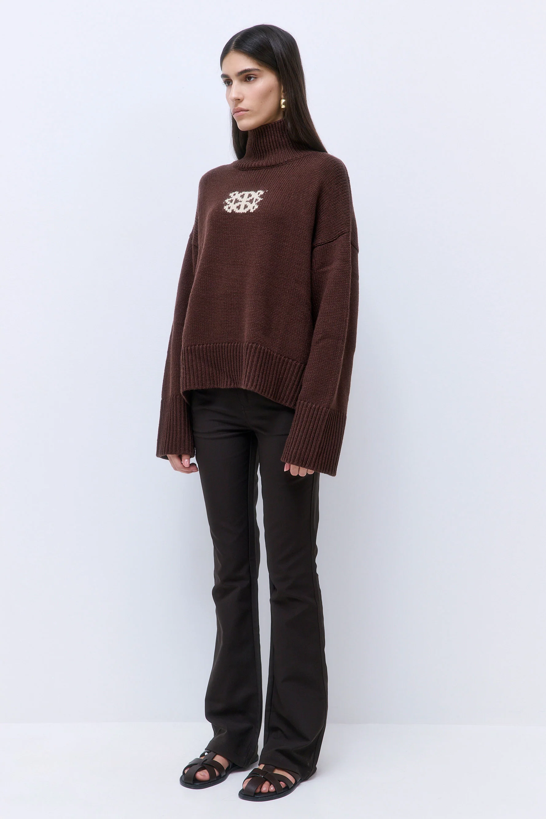 Turtleneck Intarsia Jumper - Image 5