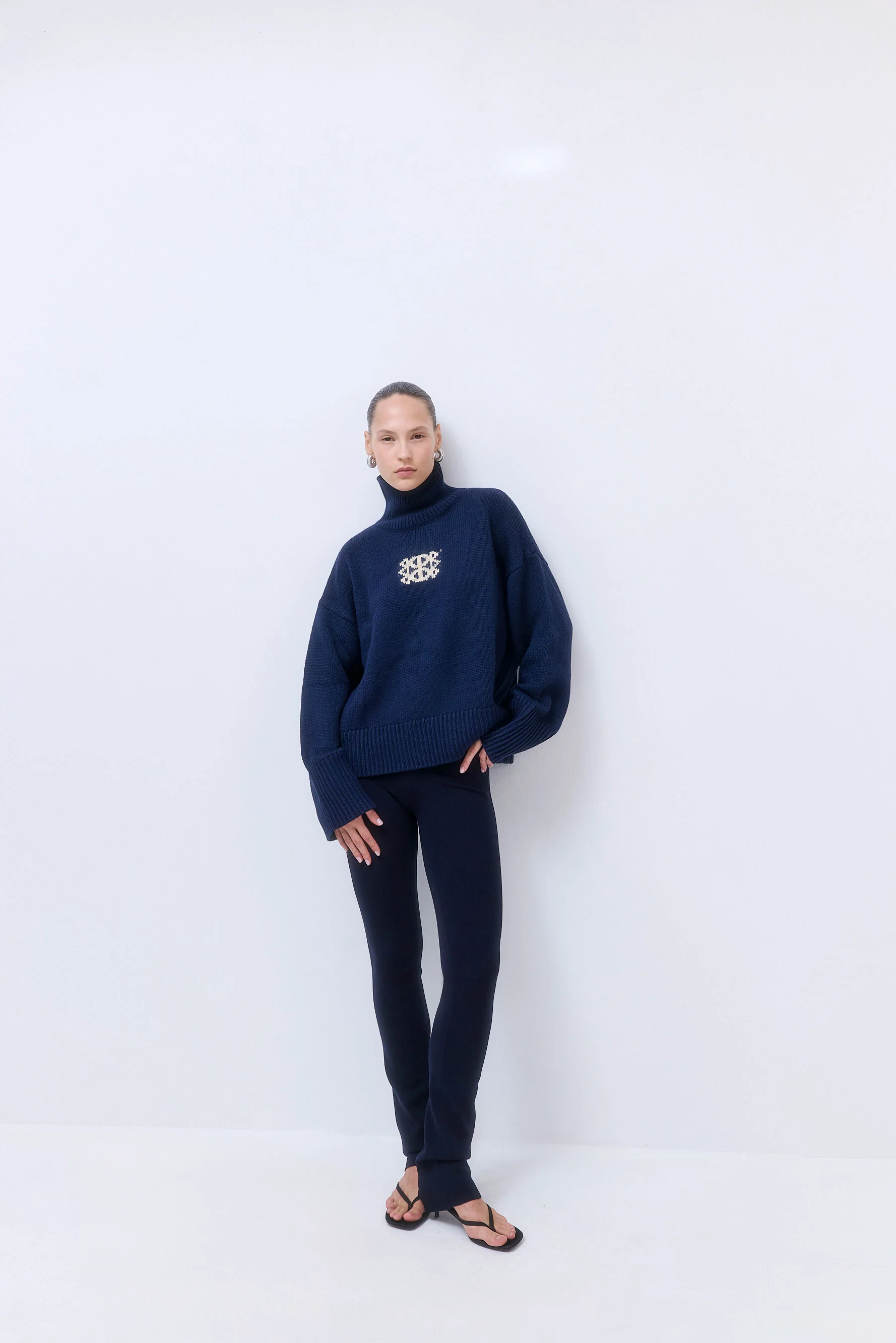 Turtleneck Intarsia Jumper - Image 3