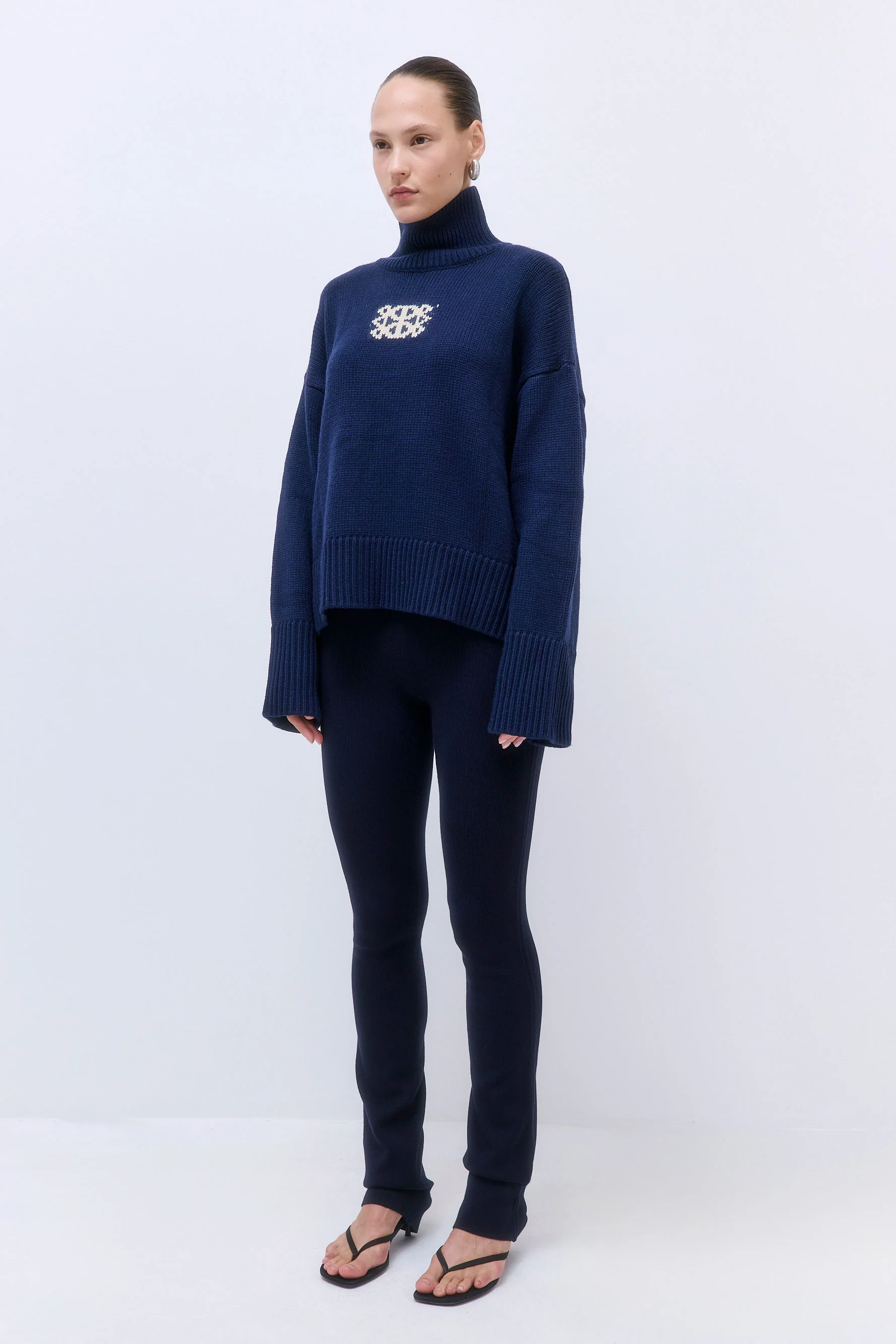 Turtleneck Intarsia Jumper - Image 4