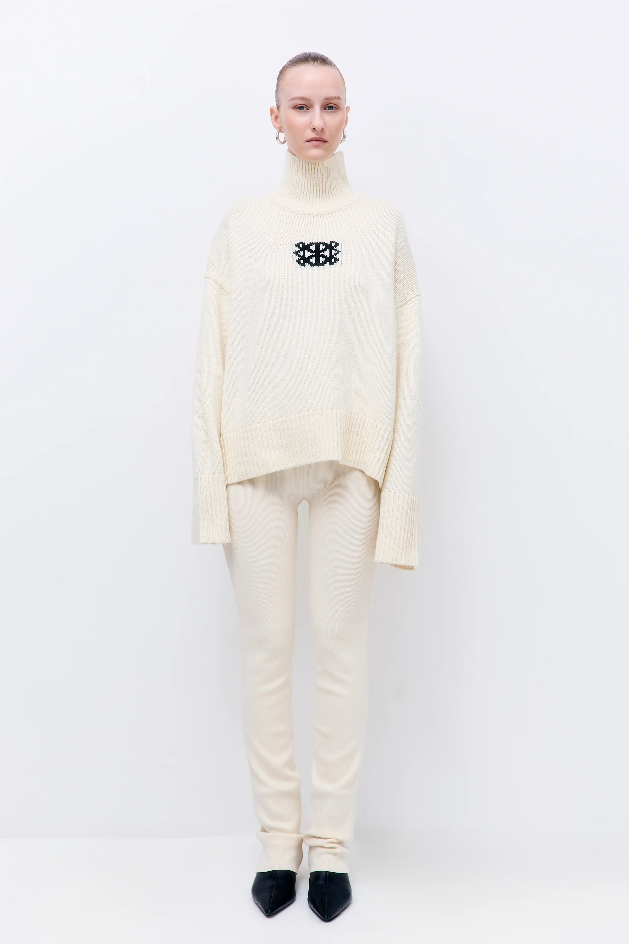 Turtleneck Intarsia Jumper - Image 2