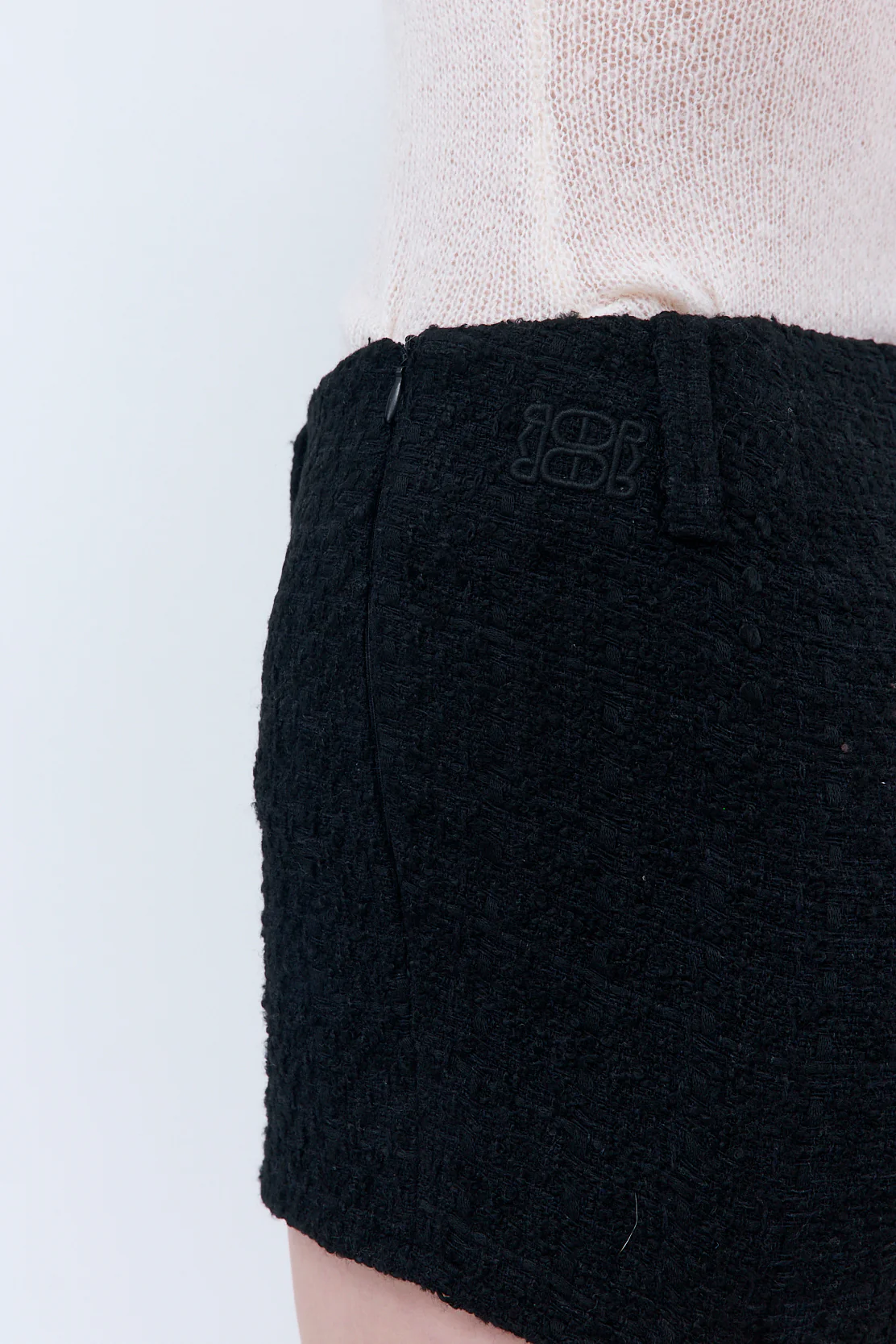 Tweed Micro Mini Shorts - Image 7