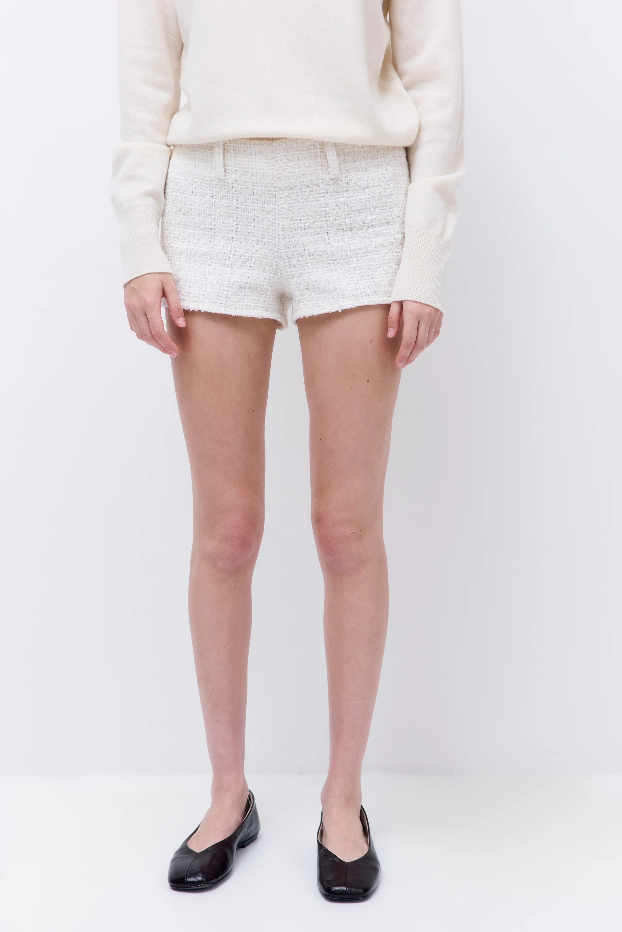Tweed Micro Mini Shorts - Image 2