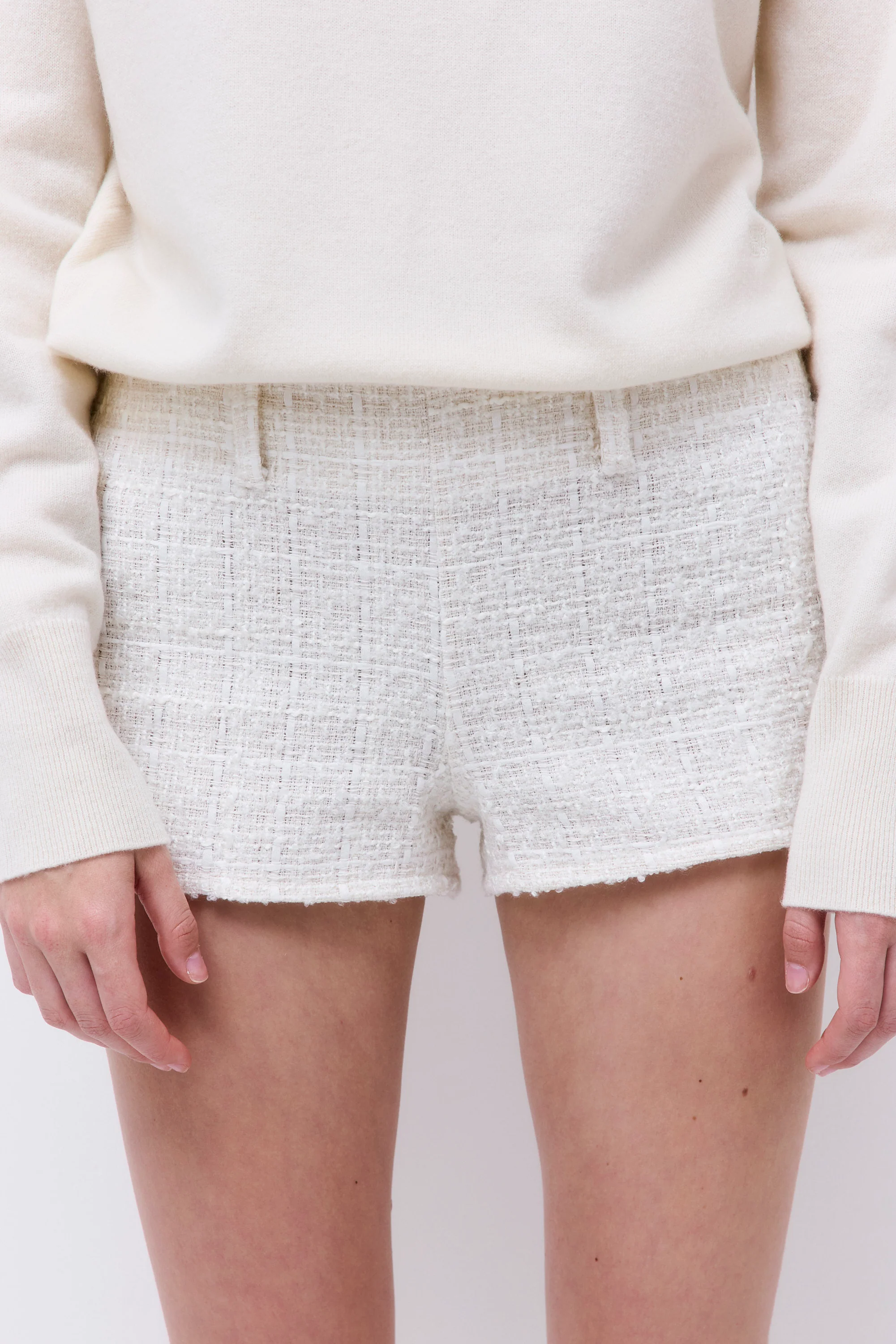 Tweed Micro Mini Shorts - Image 8