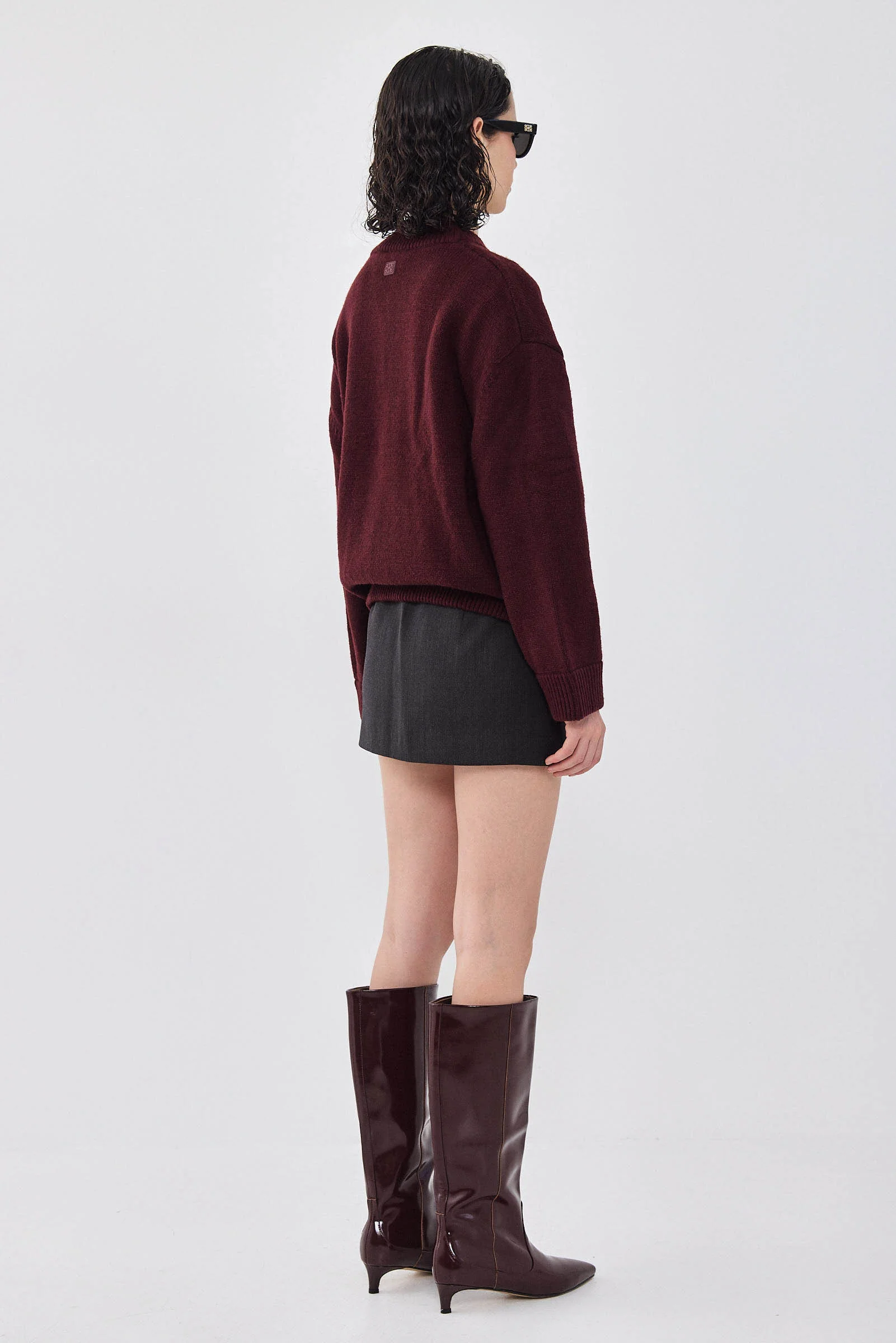 V Neck Oversized Jumper - Image 5