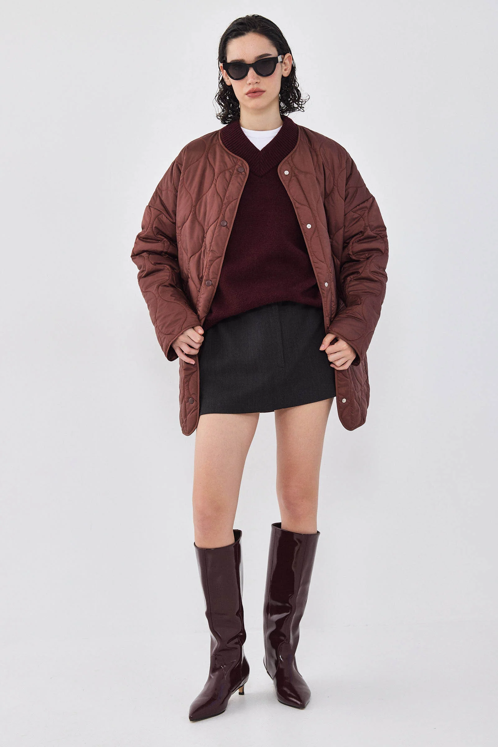 V Neck Oversized Jumper - Image 7