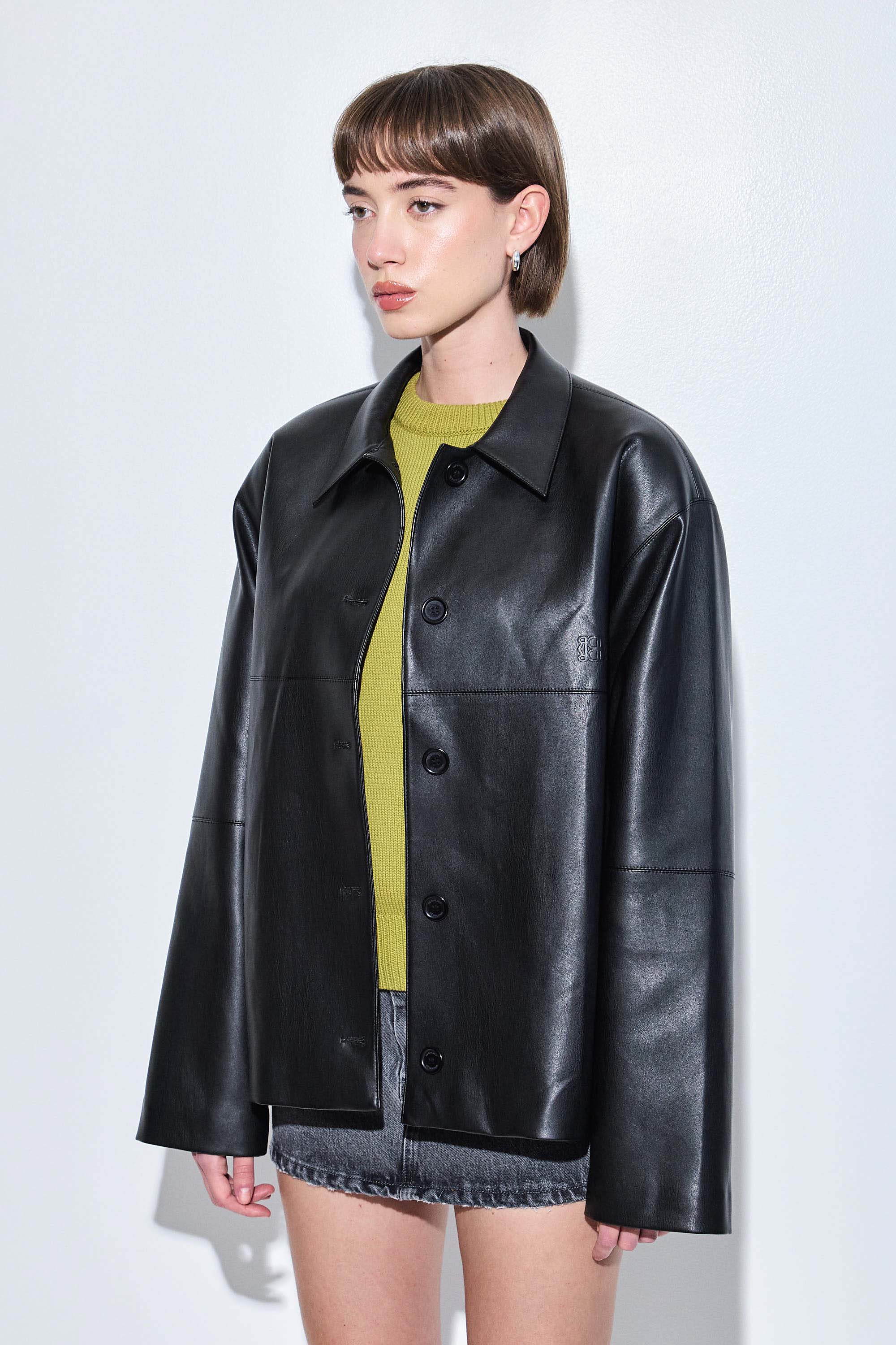 Vegan Leather Jacket - Image 2