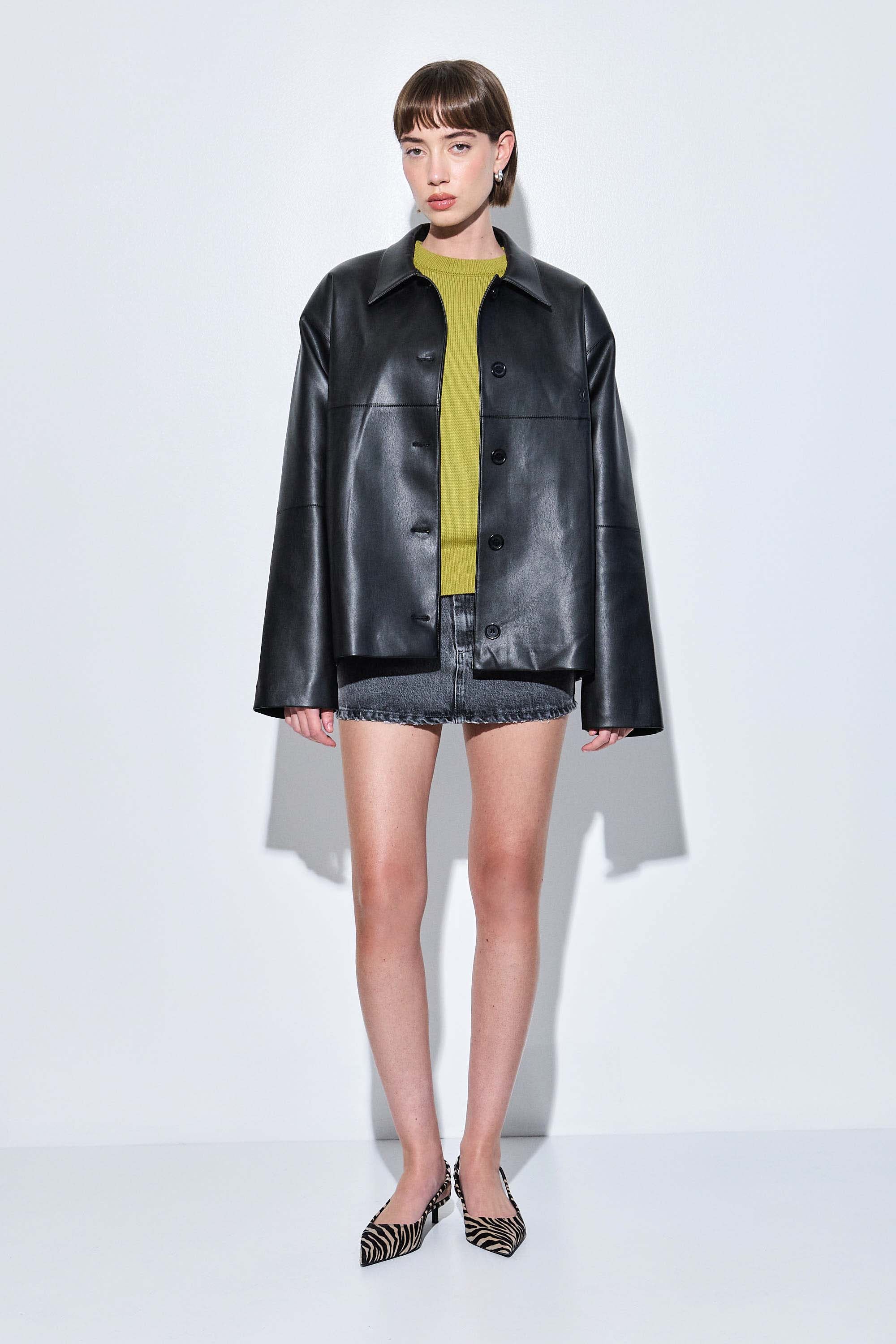 Vegan Leather Jacket - Image 4