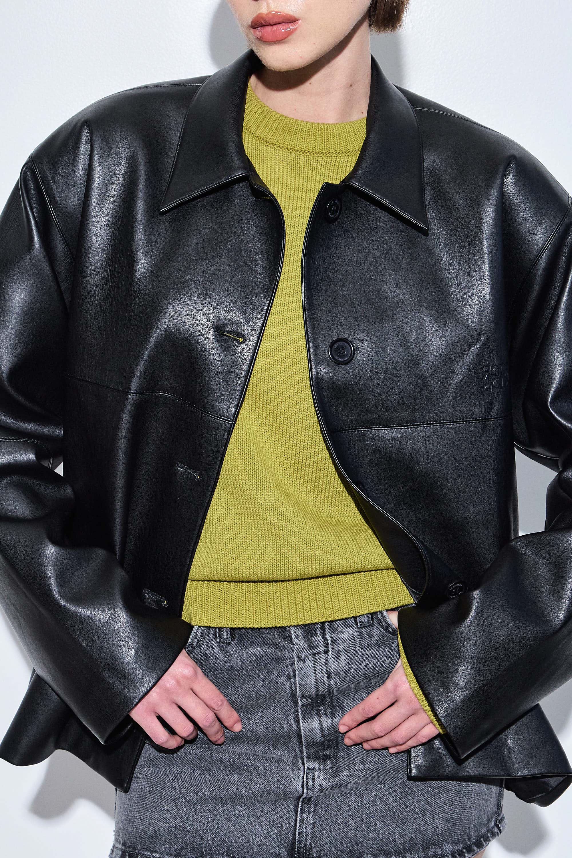 Vegan Leather Jacket - Image 8