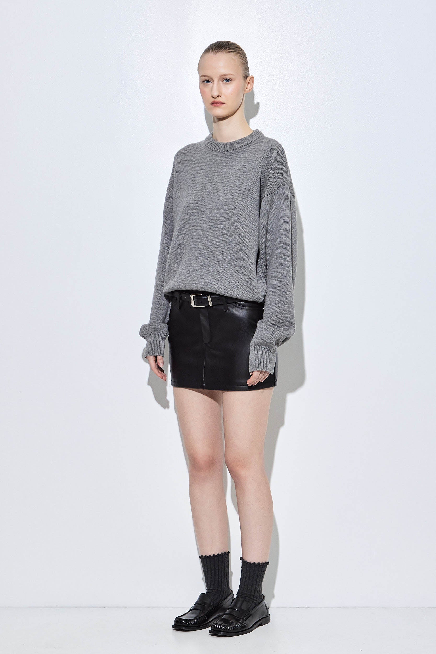 Vegan Leather Mini Skirt - Image 4