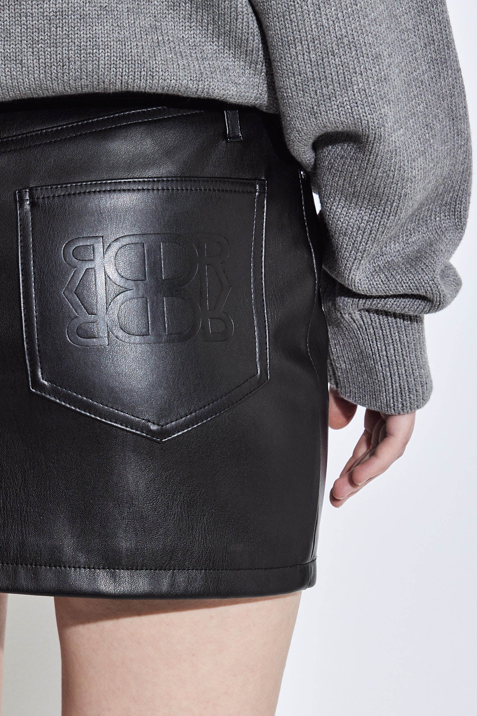 Vegan Leather Mini Skirt - Image 6