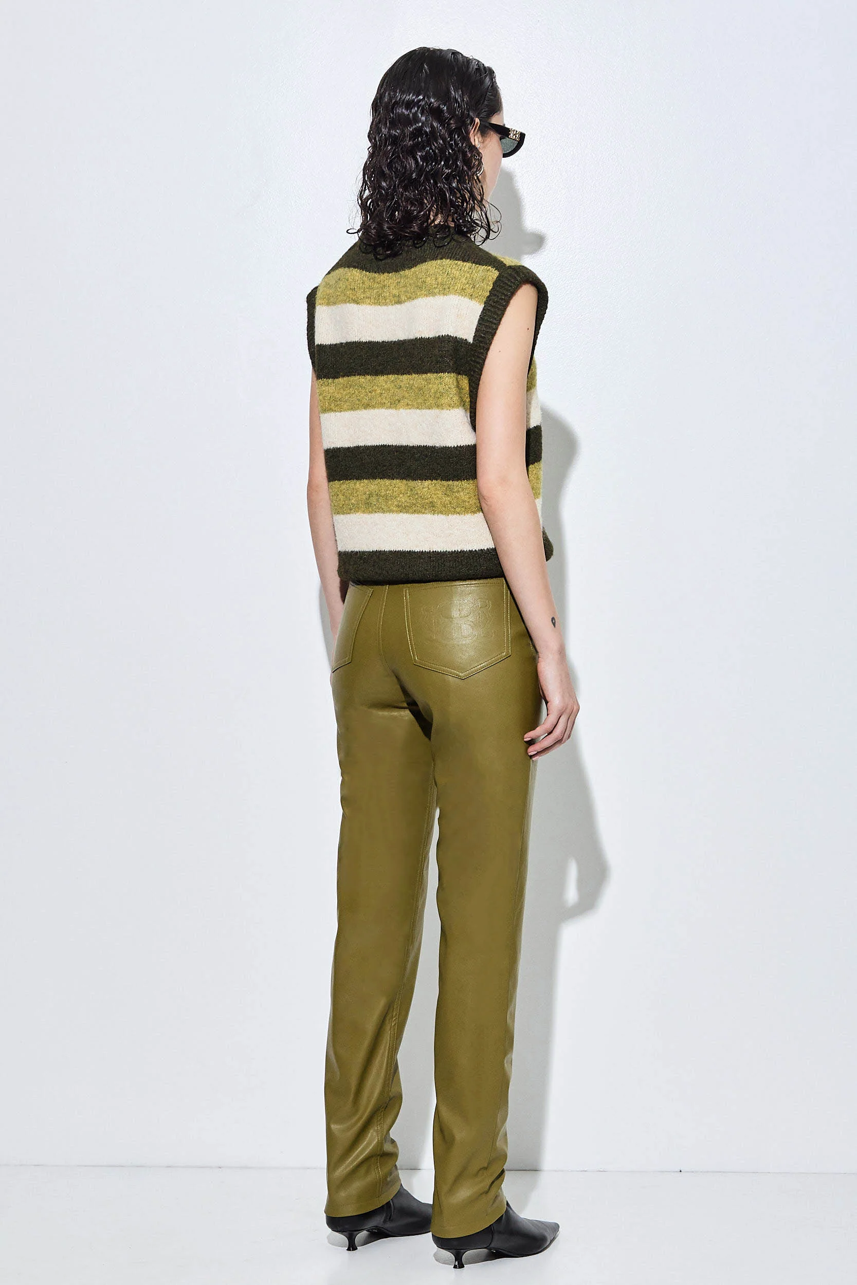 Vegan Leather Slim Pants - Image 5