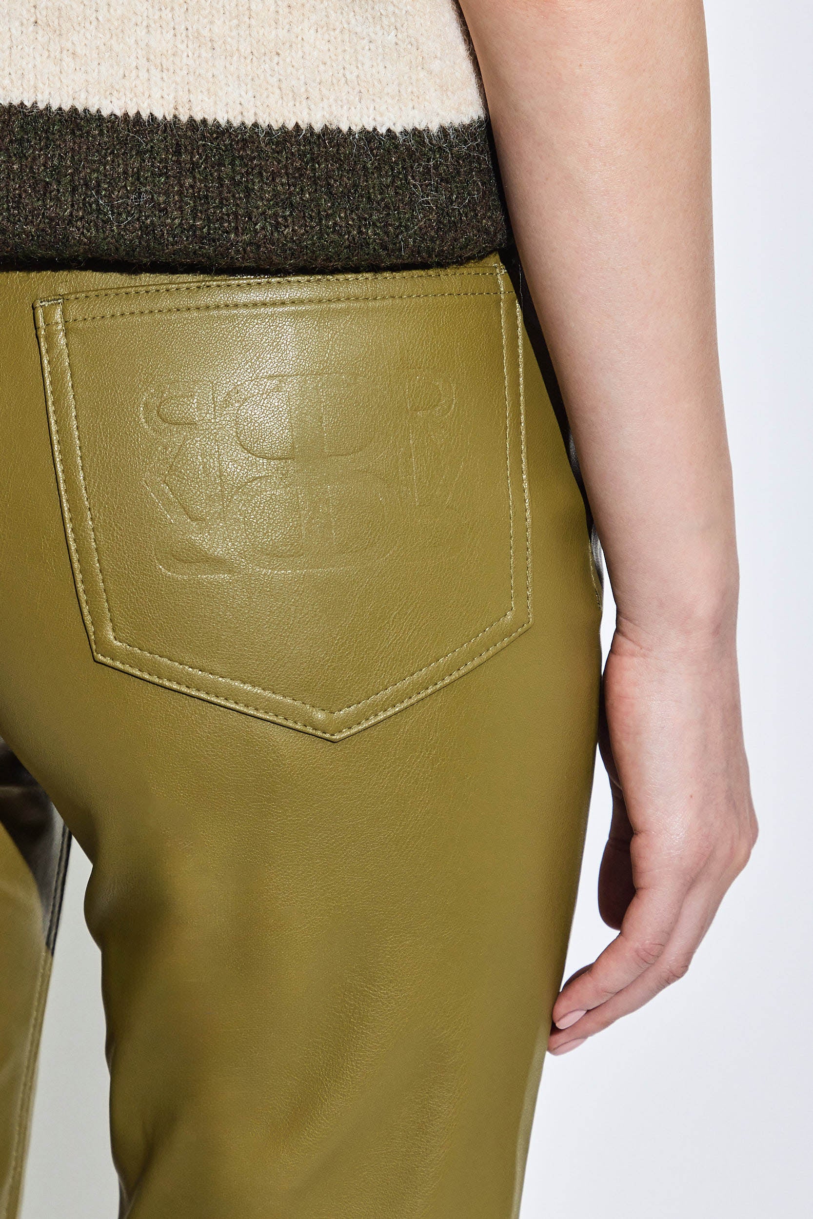 Vegan Leather Slim Pants - Image 6
