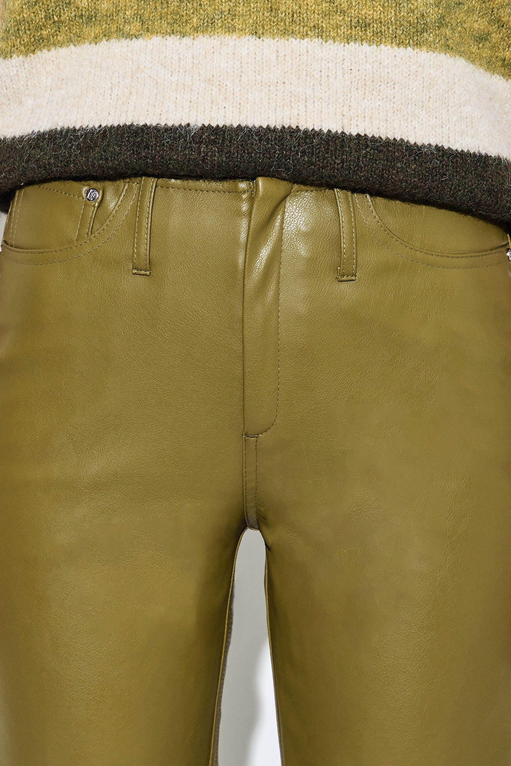 Vegan Leather Slim Pants - Image 7