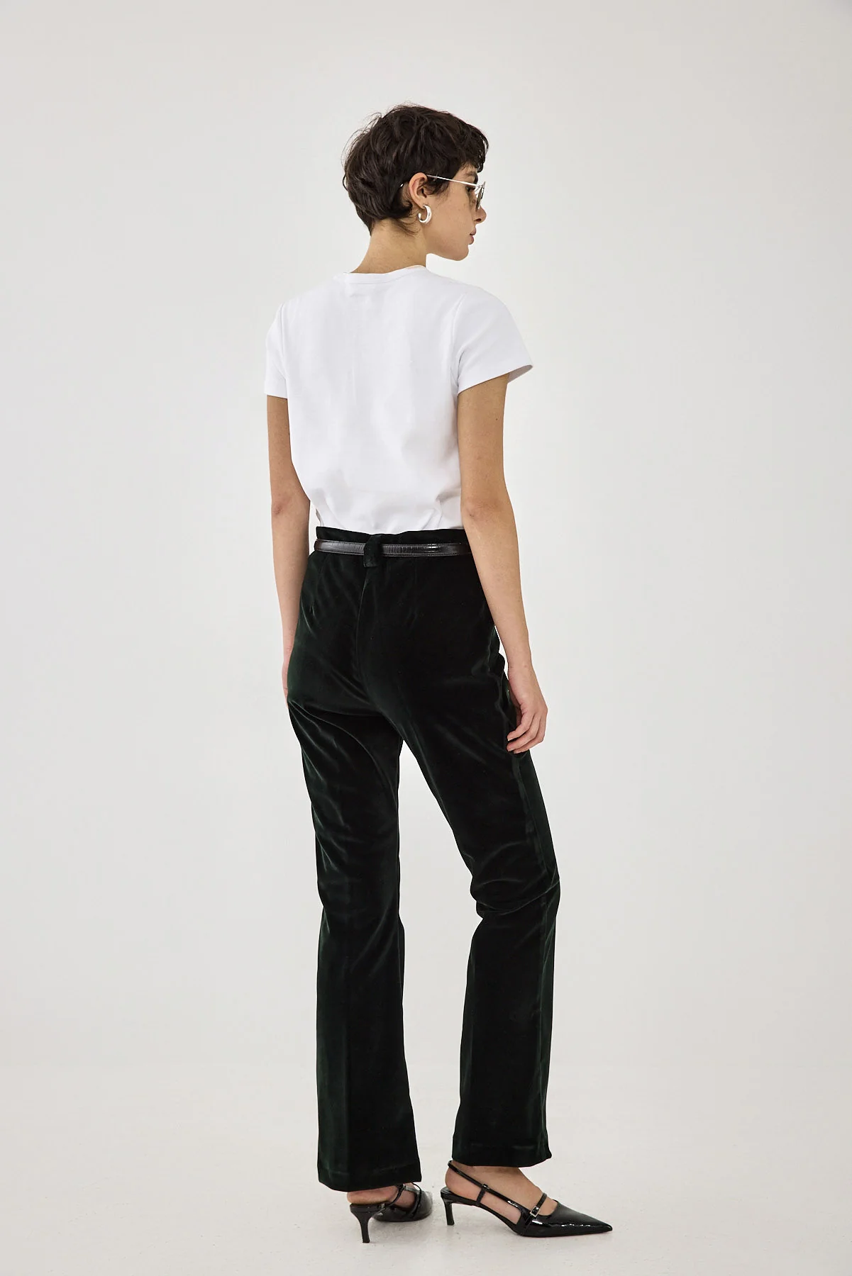 Rigid Velvet Bootcut Pants - Image 5