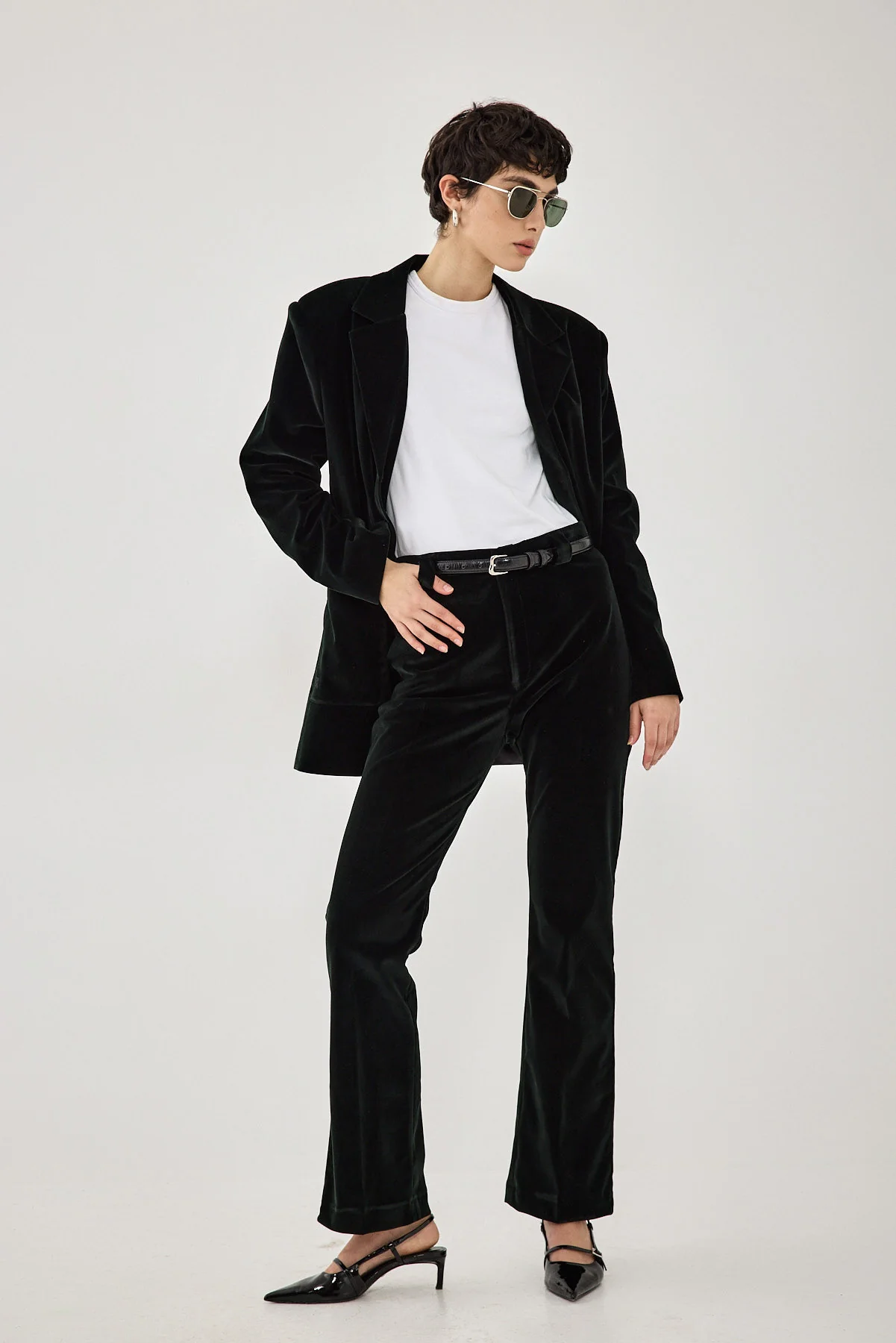 Rigid Velvet Bootcut Pants - Image 8