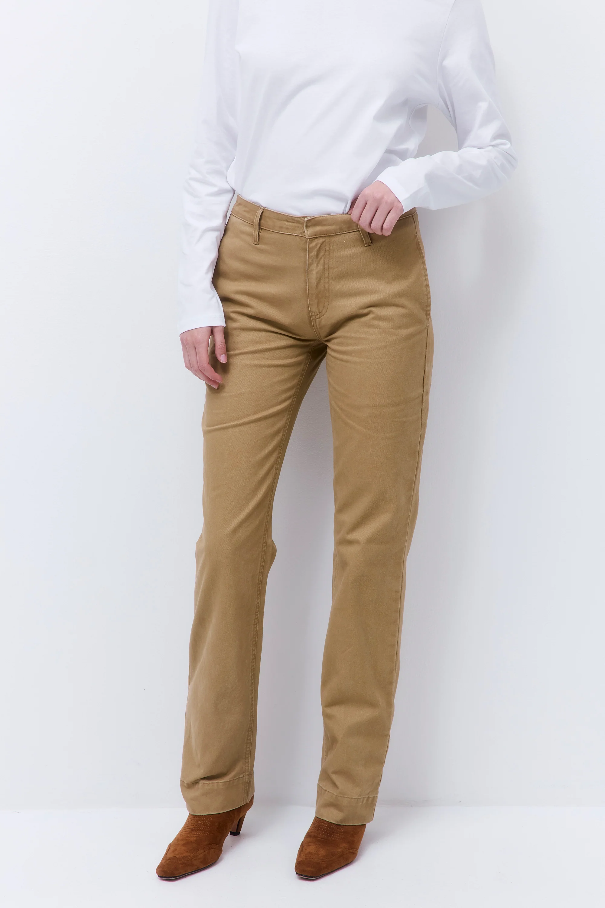 Washed Straight Pants - Image 2