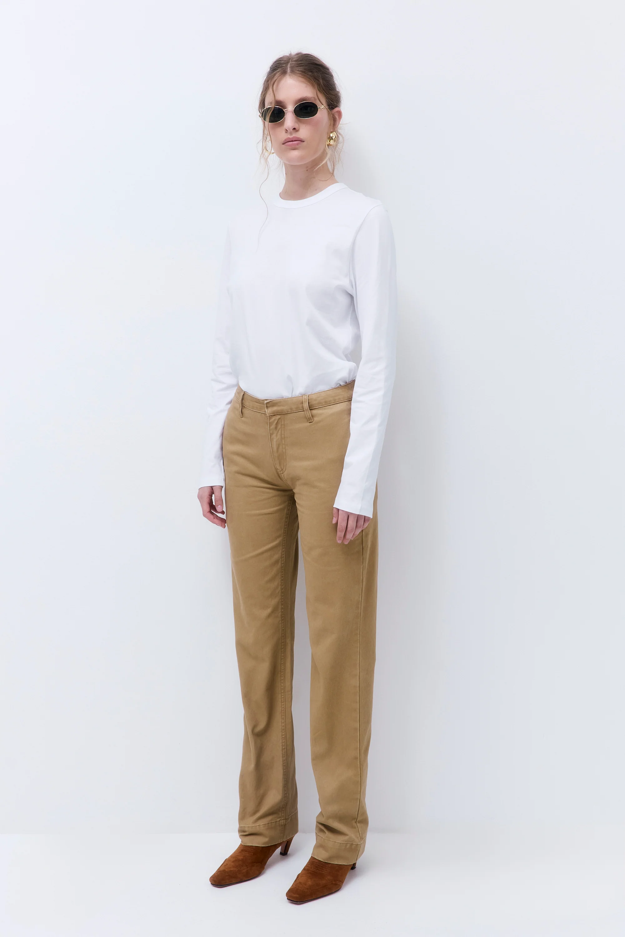 Washed Straight Pants - Image 4