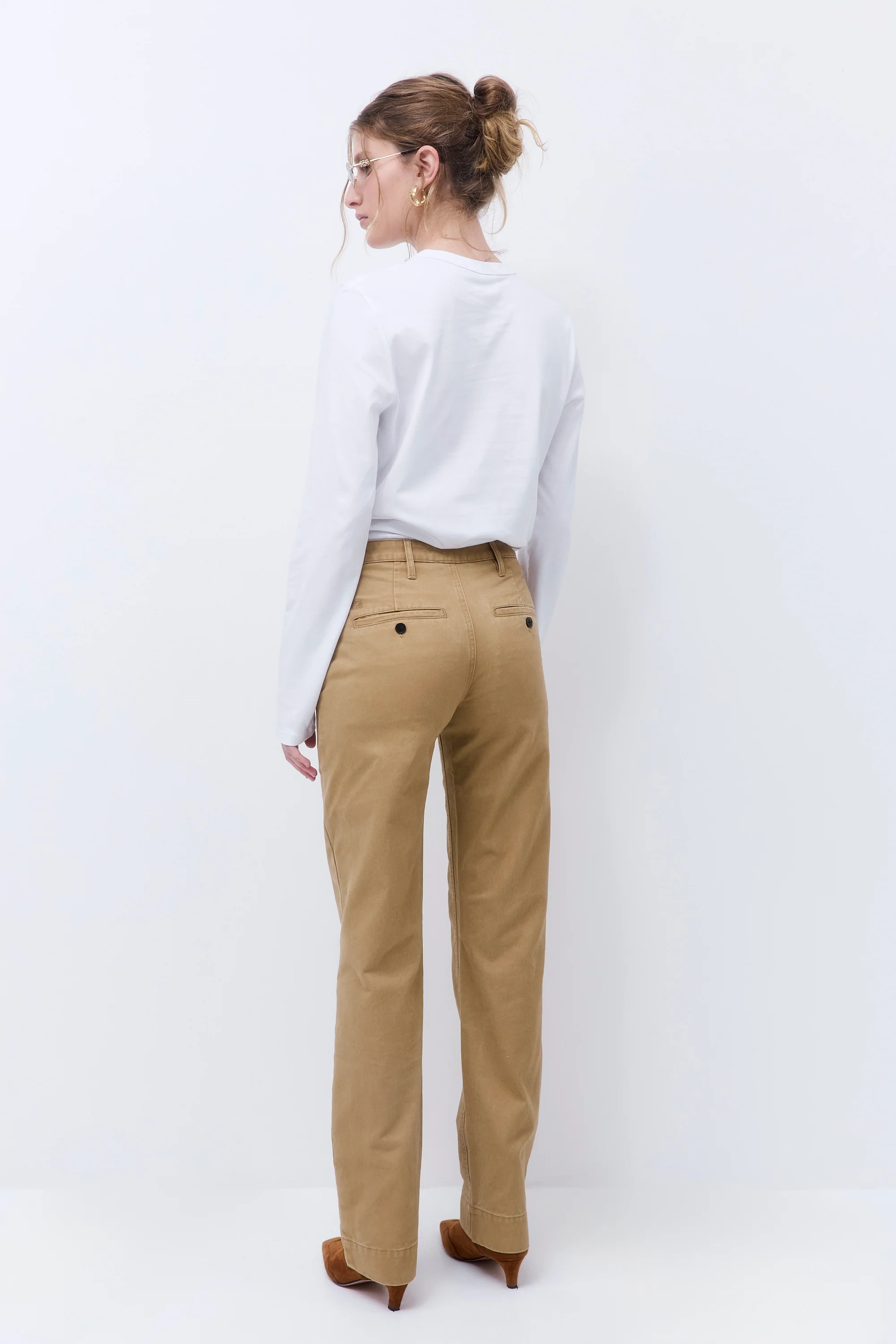 Washed Straight Pants - Image 5
