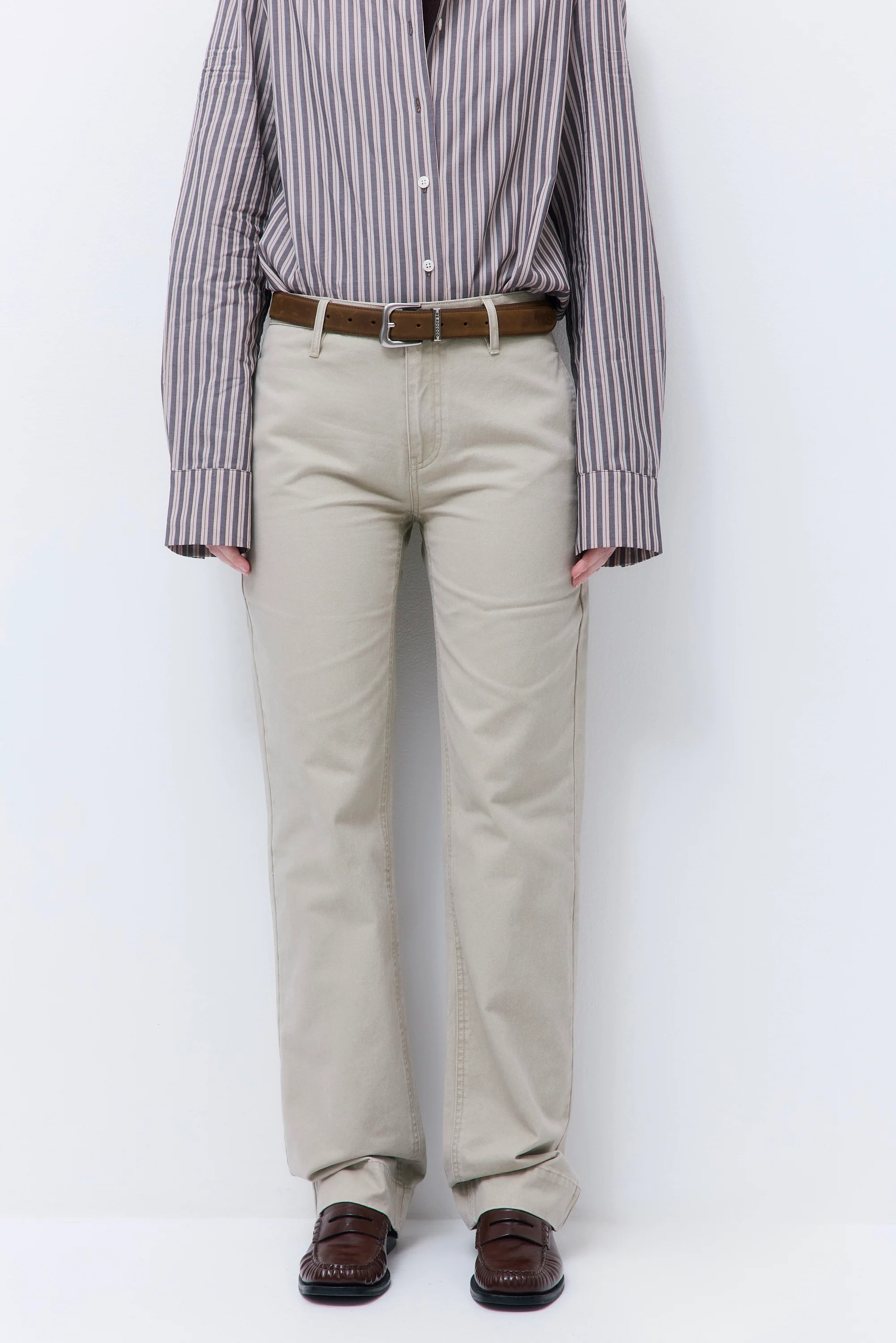 Washed Straight Pants - Image 2